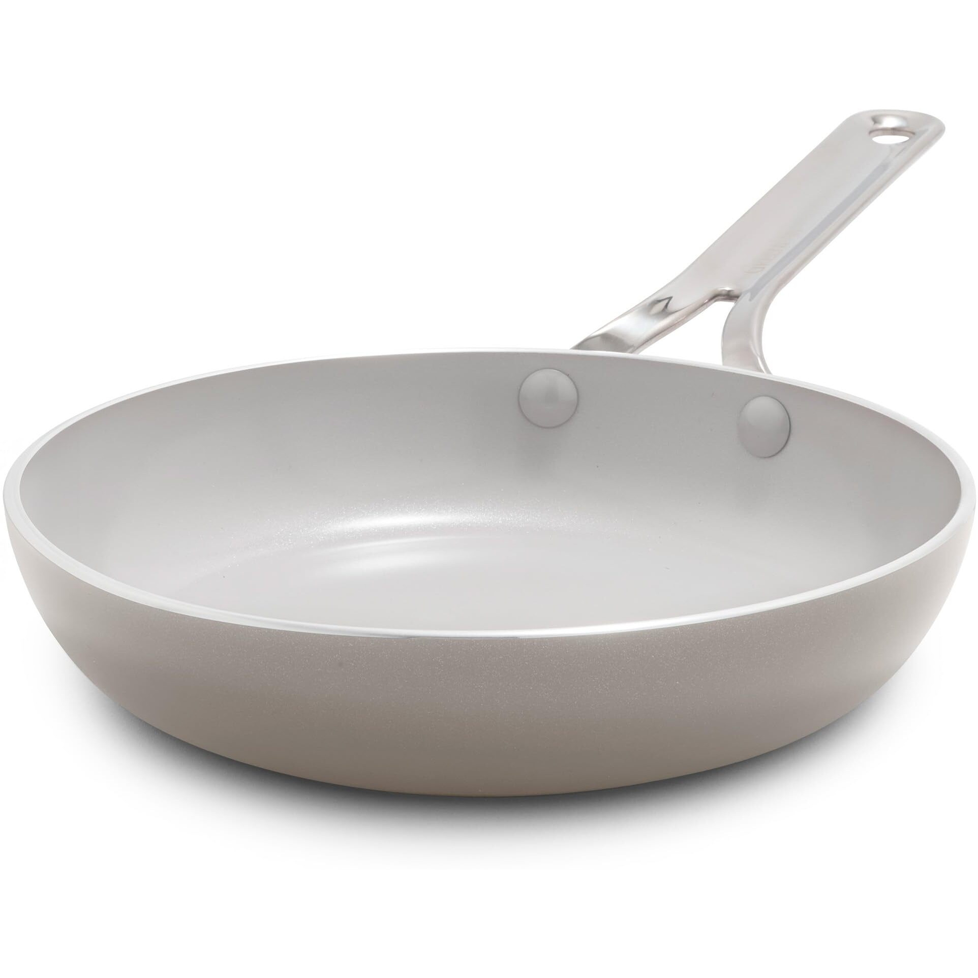 Greenpan Nova 8In Frying Pan Skillet  Healthy Ceramic Nonstick  Pfas-Free  Induction Suitable  Dishwasher And Oven Safe  Clay