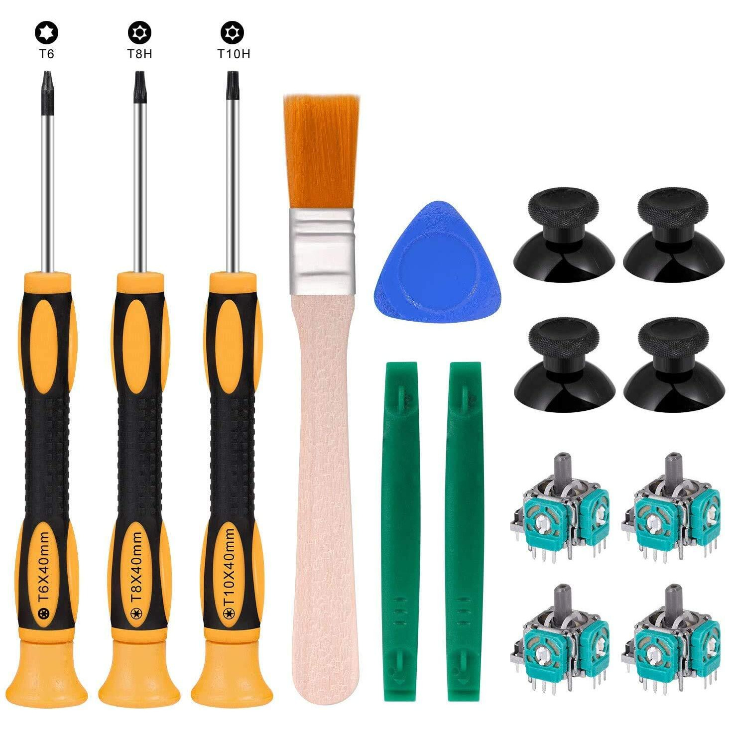 Xbox One Controller Joystick Replacement Rgeek 4Pcs Xbox One Joysticks Replacement Parts With T6 T8 T10 Repair Screwdriver Kit For Xbox One Controller