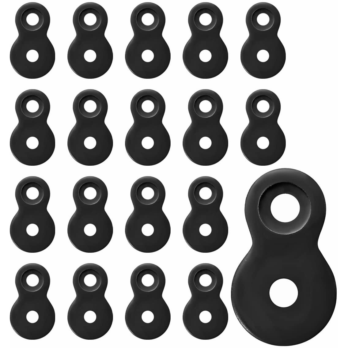 Figure 8 Fastener  Heavy Duty Table Top Fasteners  Desktop Clips Tabletop Connector Bracket (Black) (20) (40)