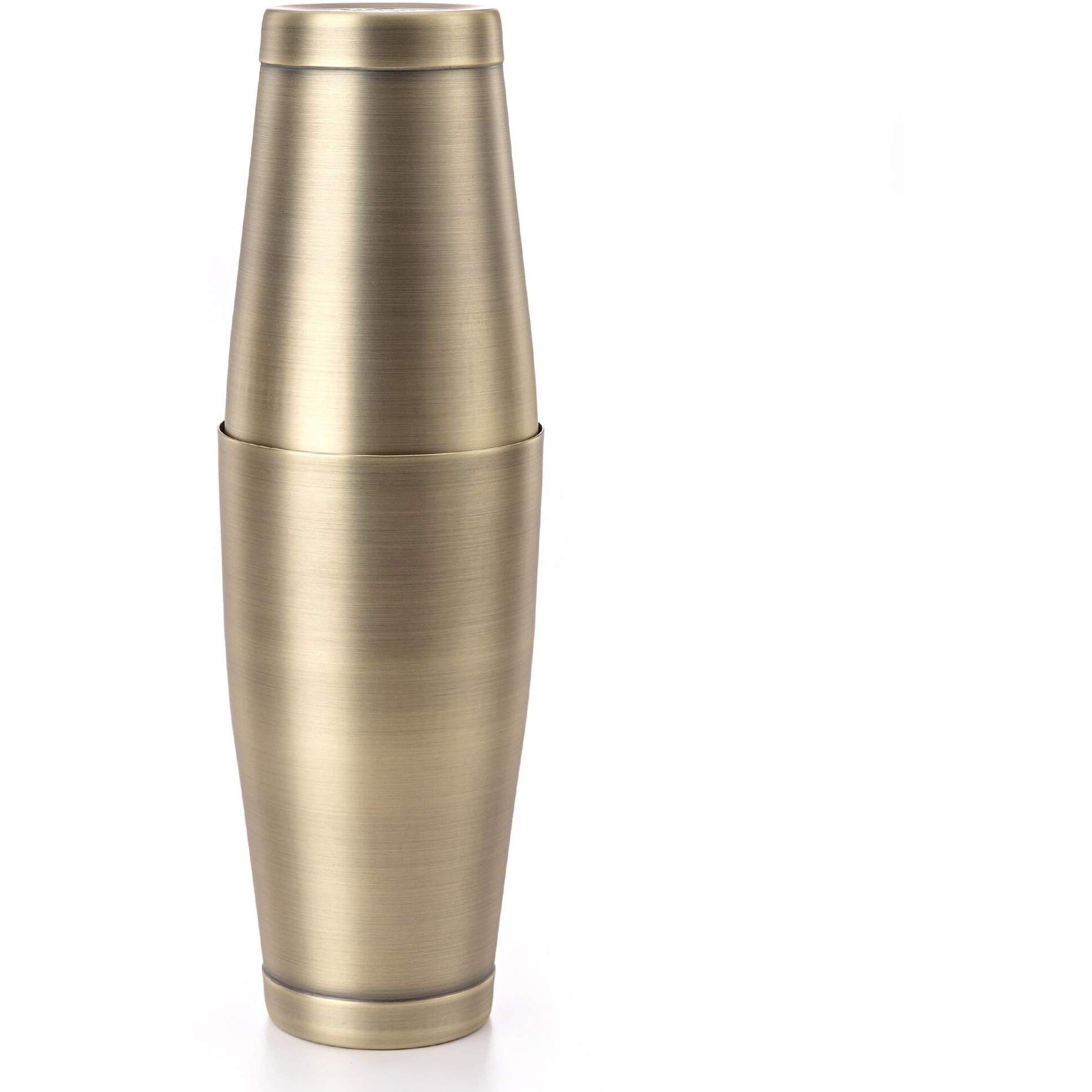 Barfly Cocktail Shaker Tin Set (18 Oz And 28 Oz)  Antique Gold