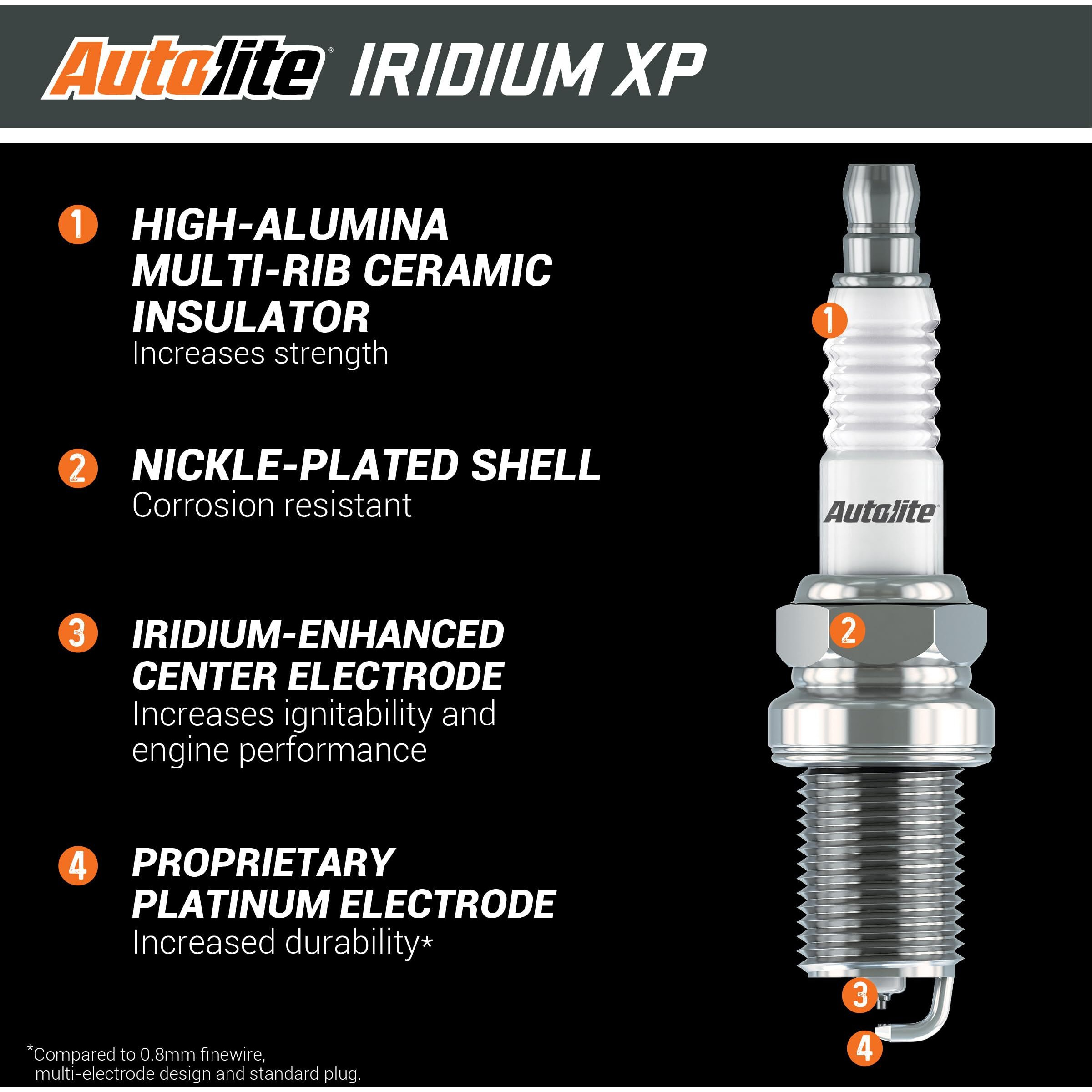 Autolite Iridium Xp Automotive Replacement Spark Plugs  Xp5224 (4 Pack)