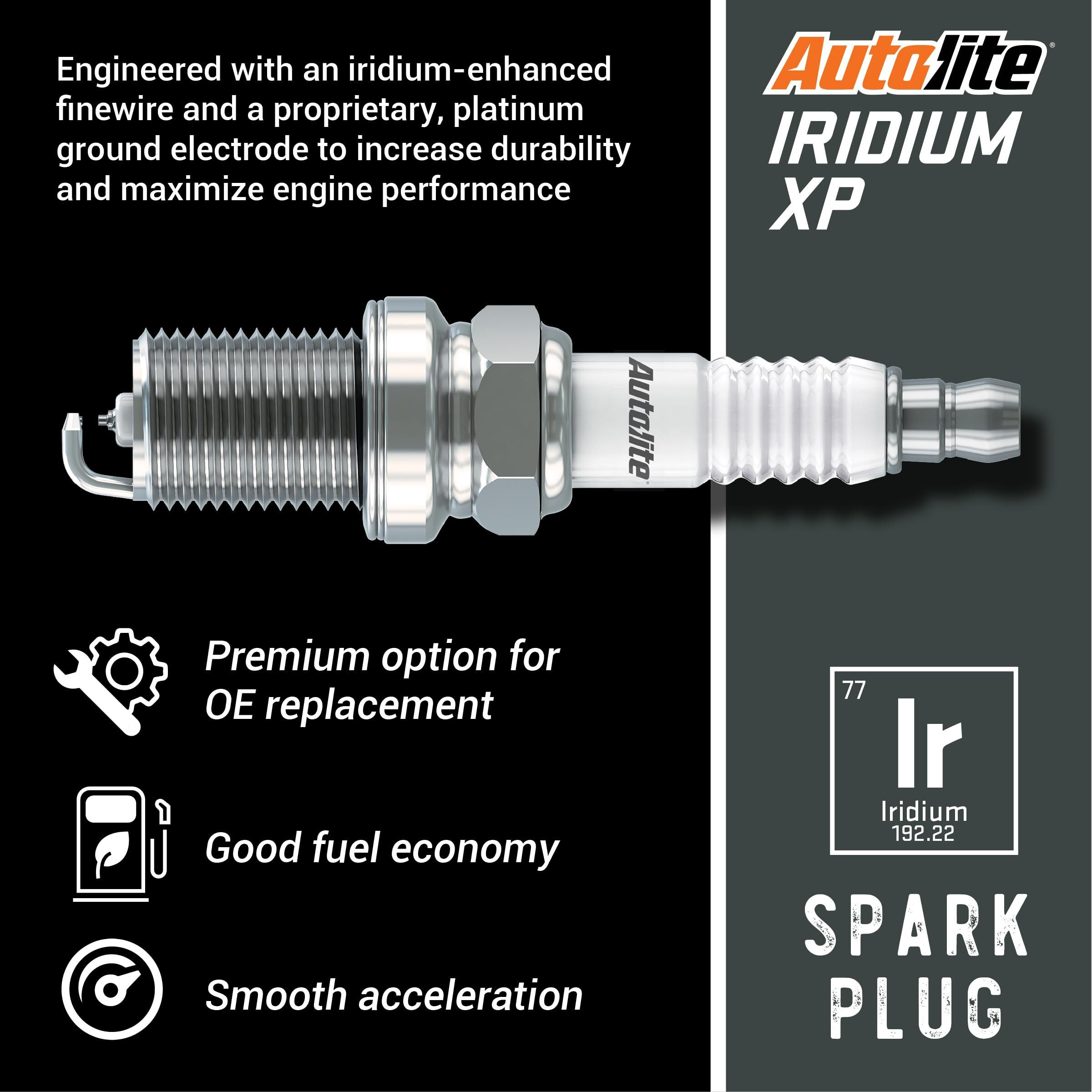 Autolite Iridium Xp Automotive Replacement Spark Plugs  Xp5224 (4 Pack)