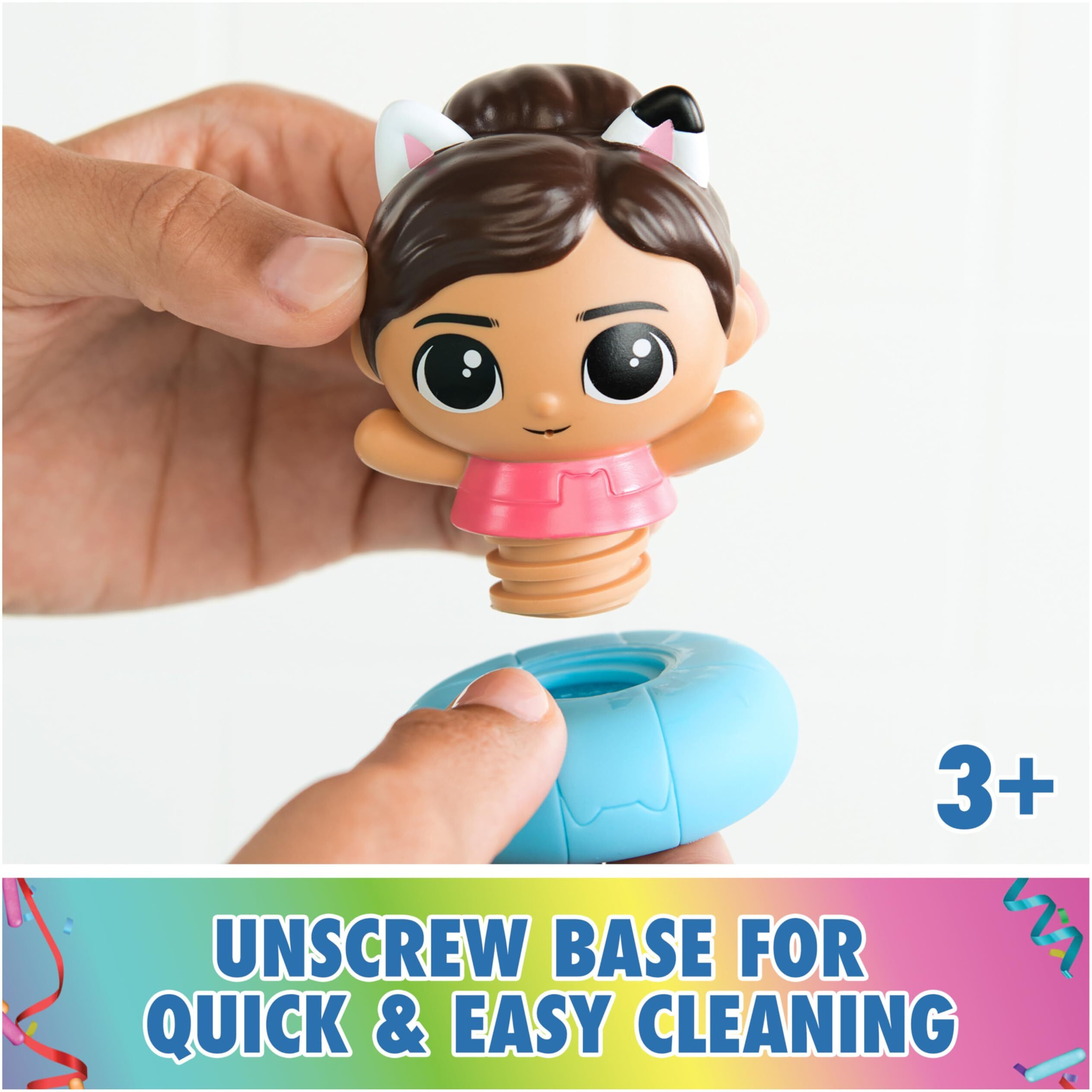 Gabbys Dollhouse Gabby & Ss Mercat Bath Set  Floating Toddler Bath Toys With Cruise Ship & Squirter  Kids Toys For Girls & Boys Ages 3+