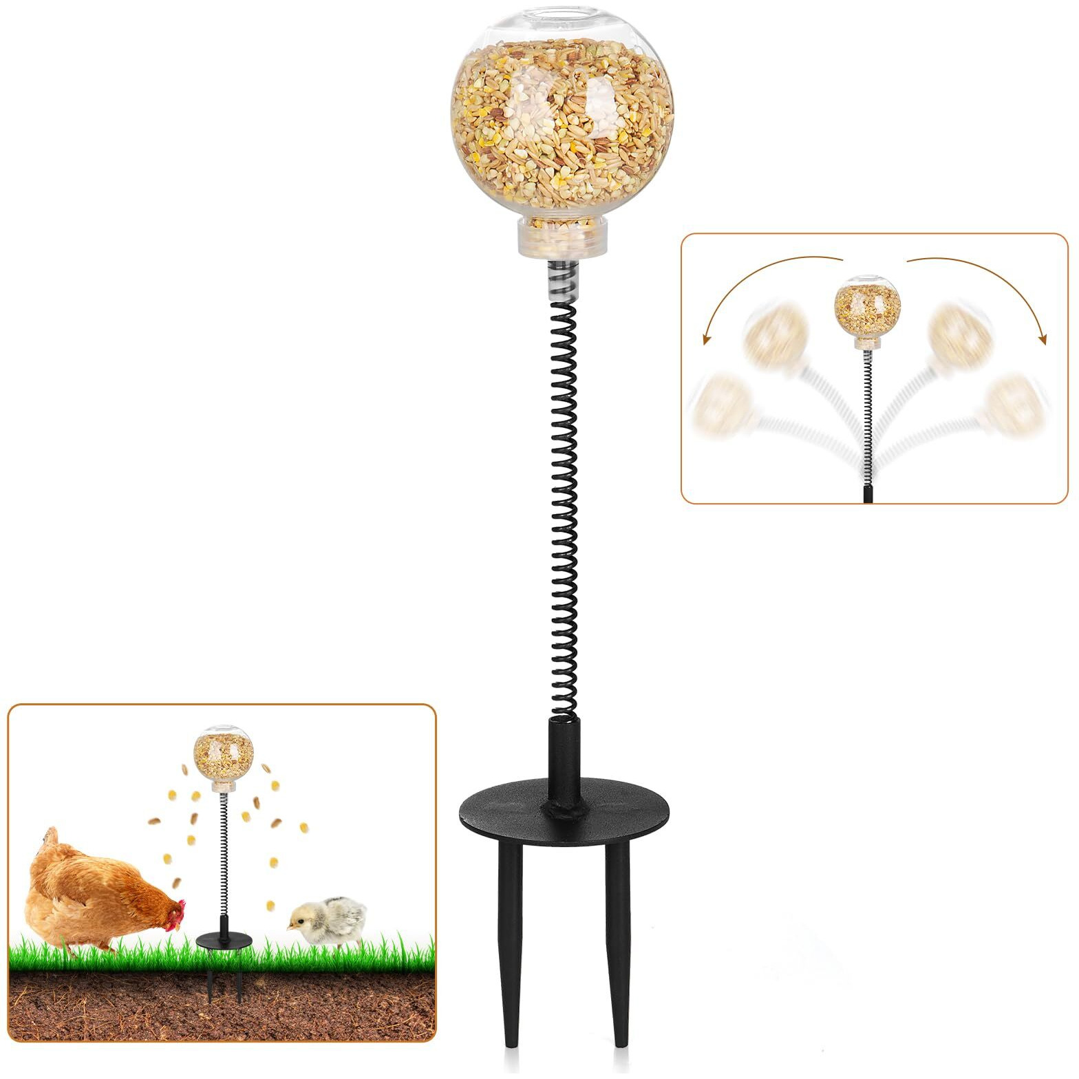 Peck Toy  Interactive Slow Feed Release Toy For Your Flock  Chicken Slow Feeder Boredom Busting Fun Maintain Your Hens Entertained(1 Pack)