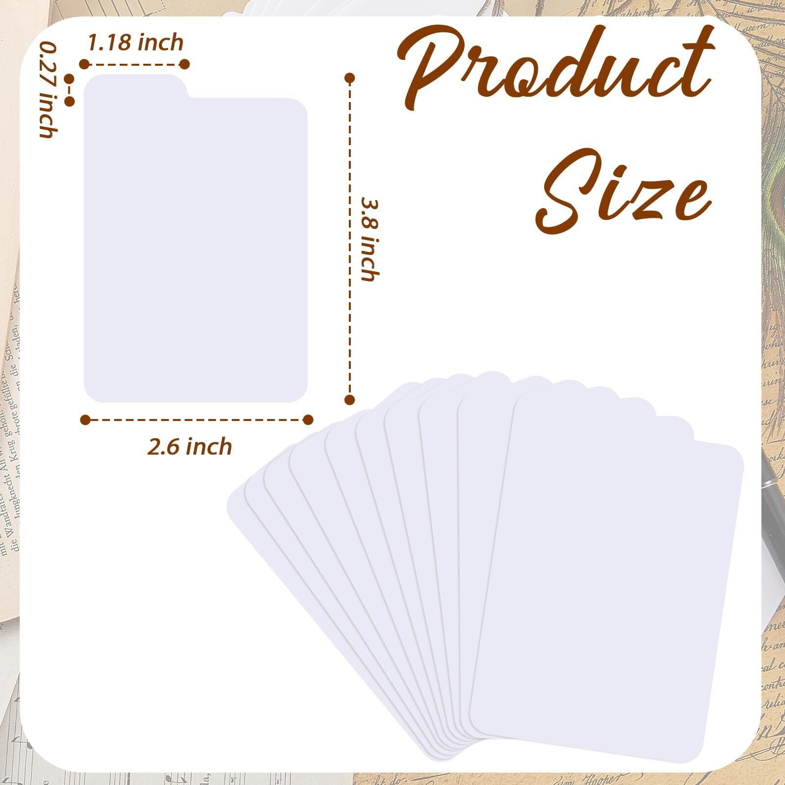 Lewtemi White Trading Card Dividers Plastic Card Separators Organizer For Sport Game Business Storage  2.6 X 3.8 Inch/ 66 X 97 Mm(250 Pieces)