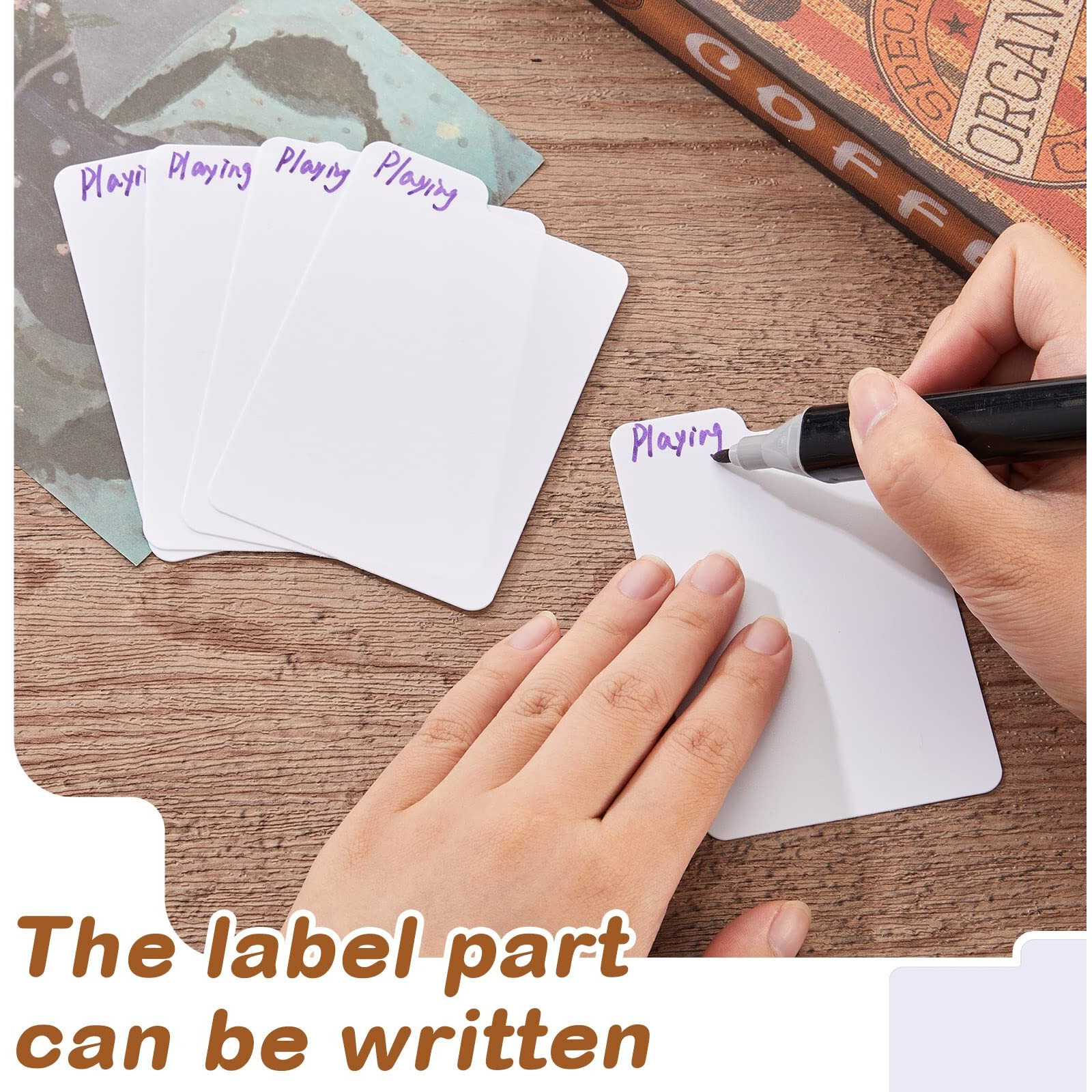 Lewtemi White Trading Card Dividers Plastic Card Separators Organizer For Sport Game Business Storage  2.6 X 3.8 Inch/ 66 X 97 Mm(250 Pieces)