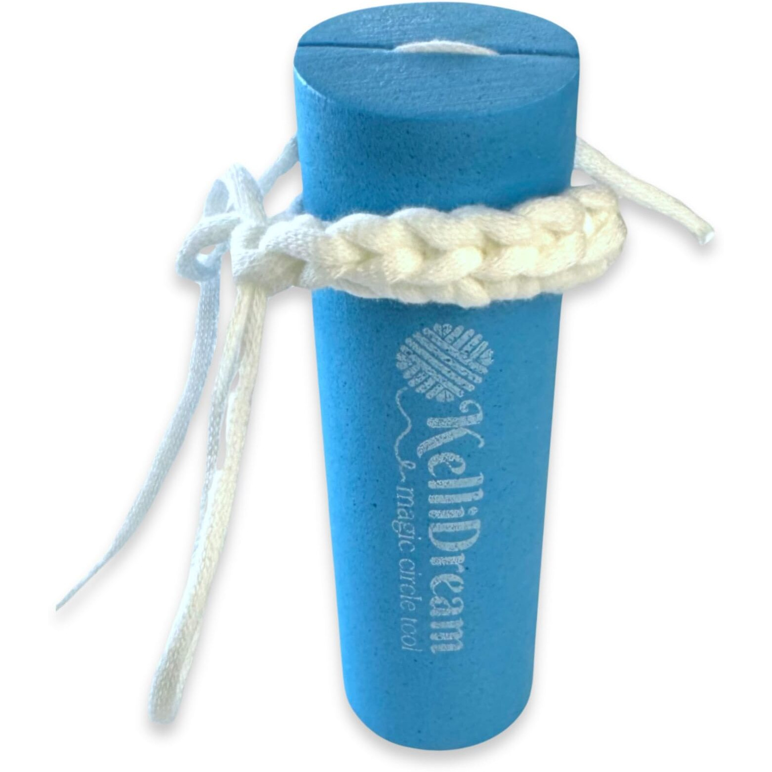 Kellidream The Original Magic Circle Tool With Illustrated Right & Left-Handed English Instruction Sheet & Videos  Learn How To Make A Magic Circle Stitch With All Yarn Sizes (Blue)
