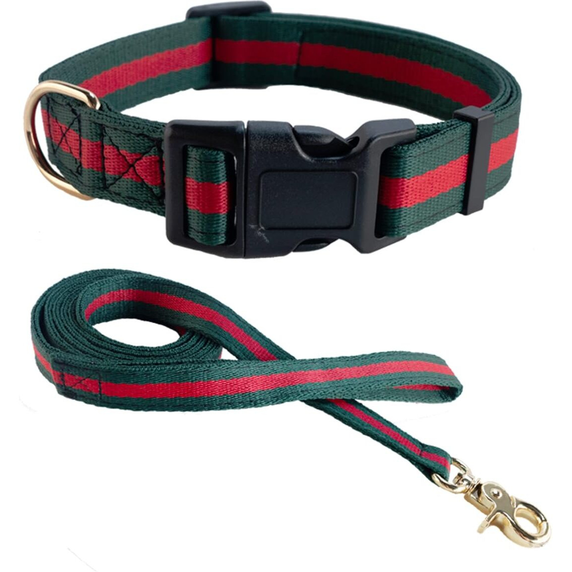 Elegant Dog Collar And Leash  Durable Soft Pet Collars Leashes Luxury Dog Collars And Dog Leashes Set Packing Gift For Medium Dogs