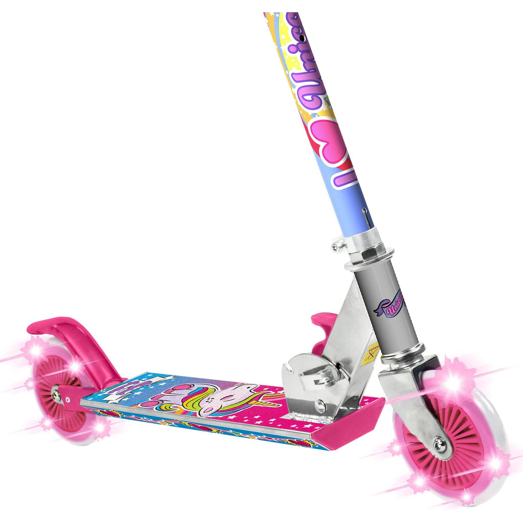 Ozbozz Unicorn Magical Sparkles Scooter With Flashing Wheels