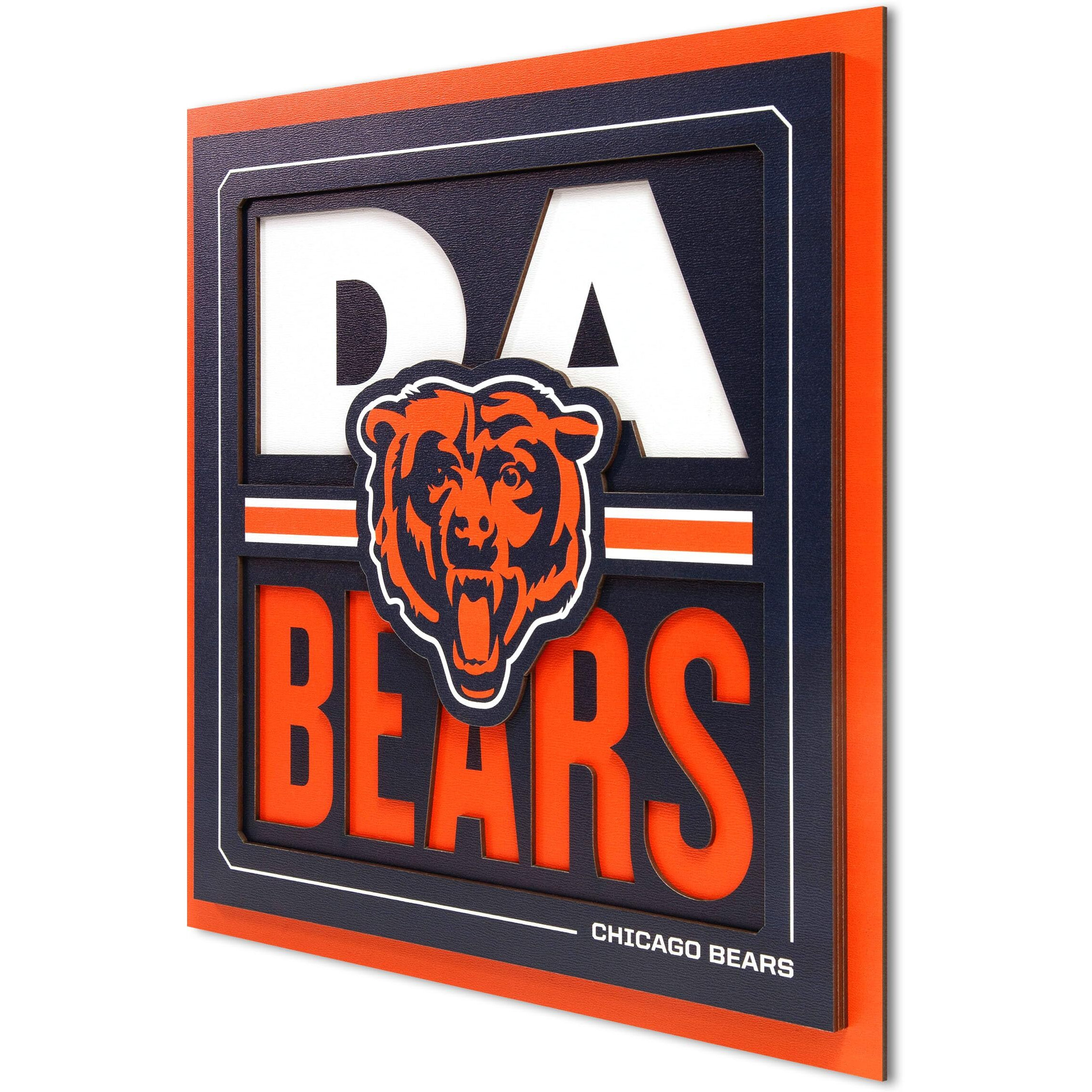 Youthefan Nfl Chicago Bears Slogan Series 3D Wall Art