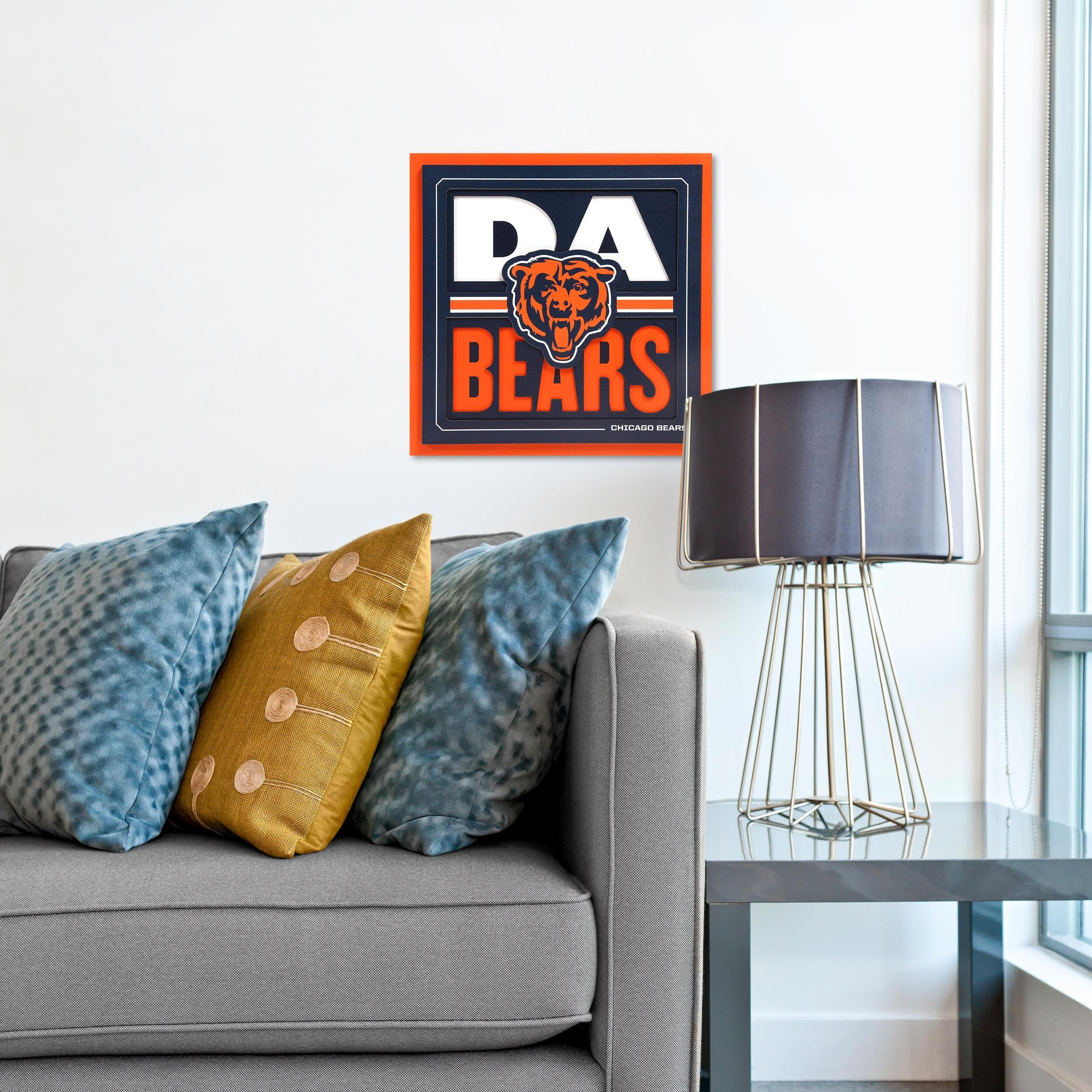 Youthefan Nfl Chicago Bears Slogan Series 3D Wall Art