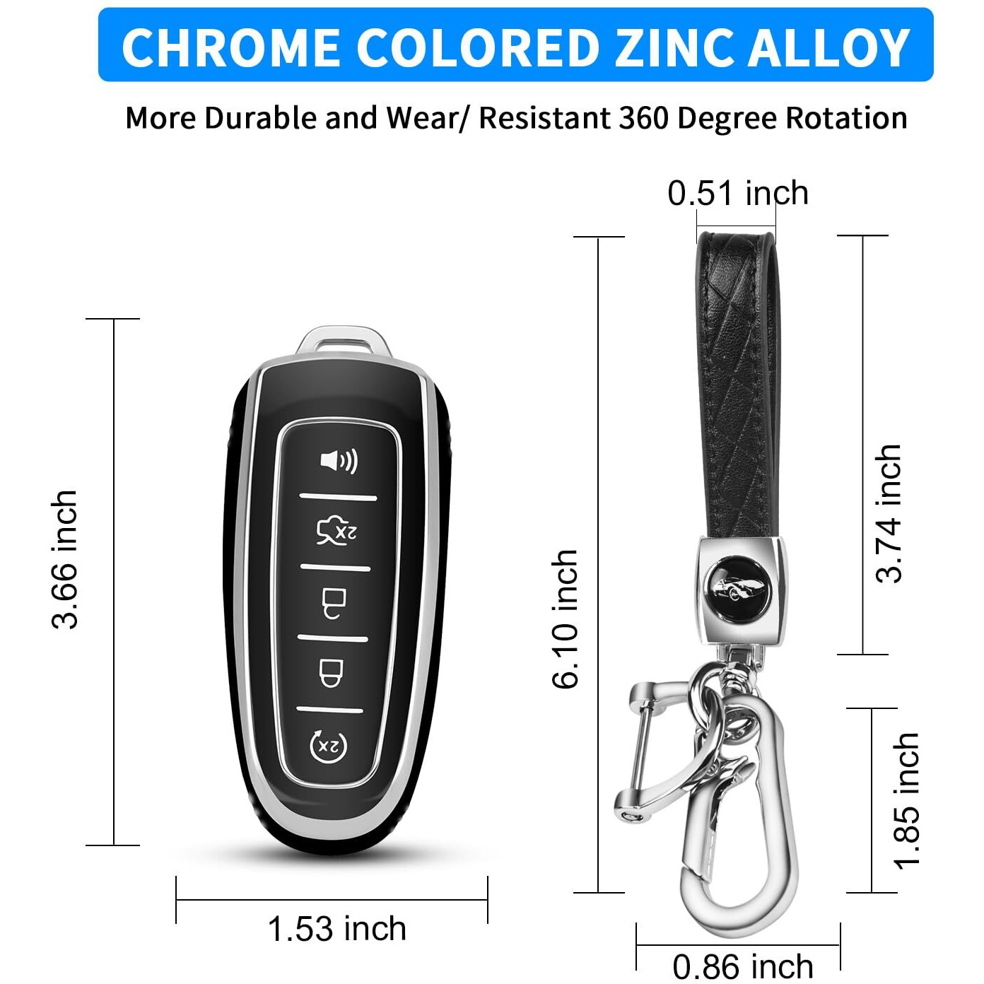 Qbuc For Ford Key Fob Cover Soft Tpu Car Key Case Protector With Keychain Compatible With Ford C-Max Edge Escape Expedition Explorer Flex Focus Taurus Lincoln Mks Mkt Mkx Navigator Accessories (Black)