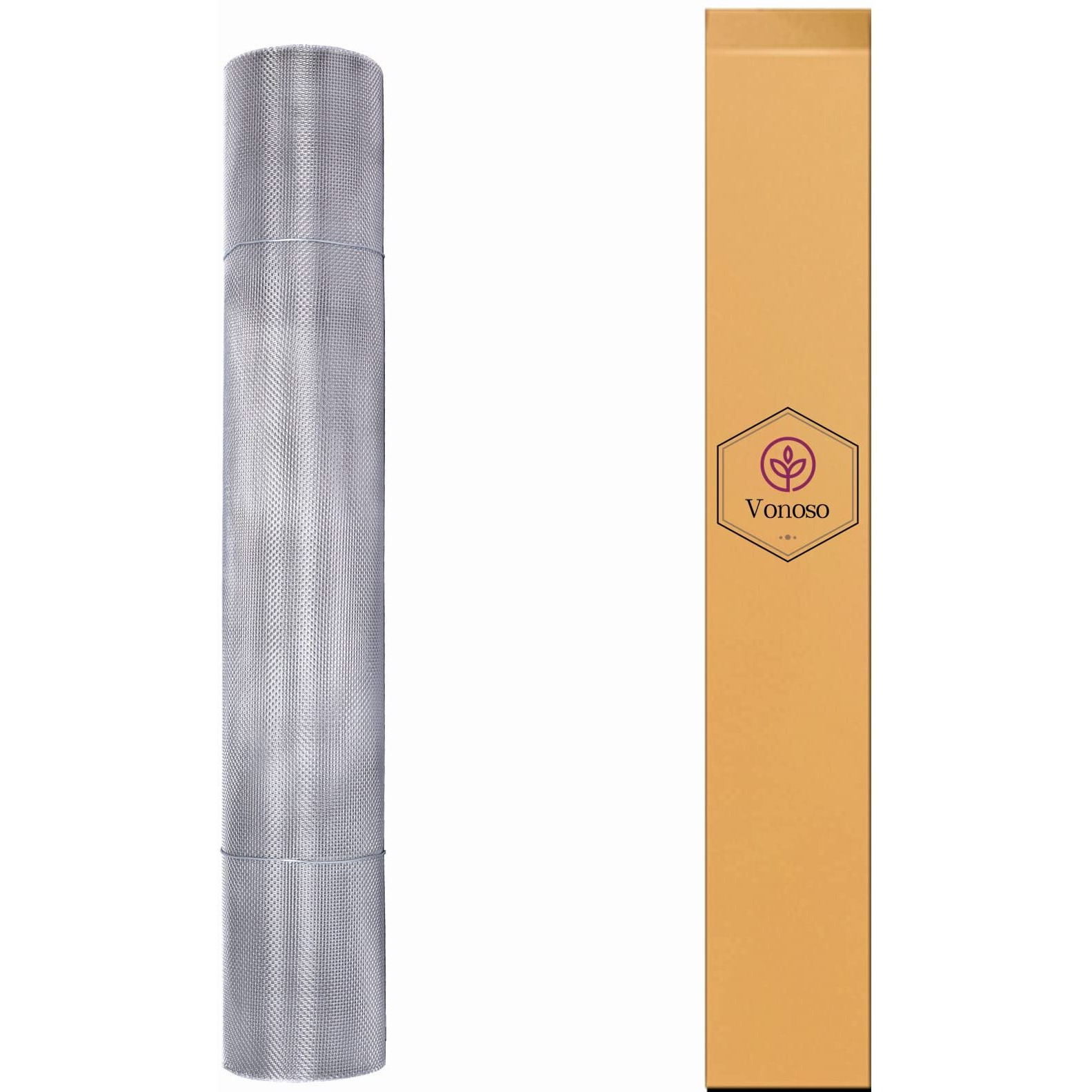 Stainless Steel 304 Wire Mesh-Metal Mesh Screen 15.5 Inches X 10 Feet