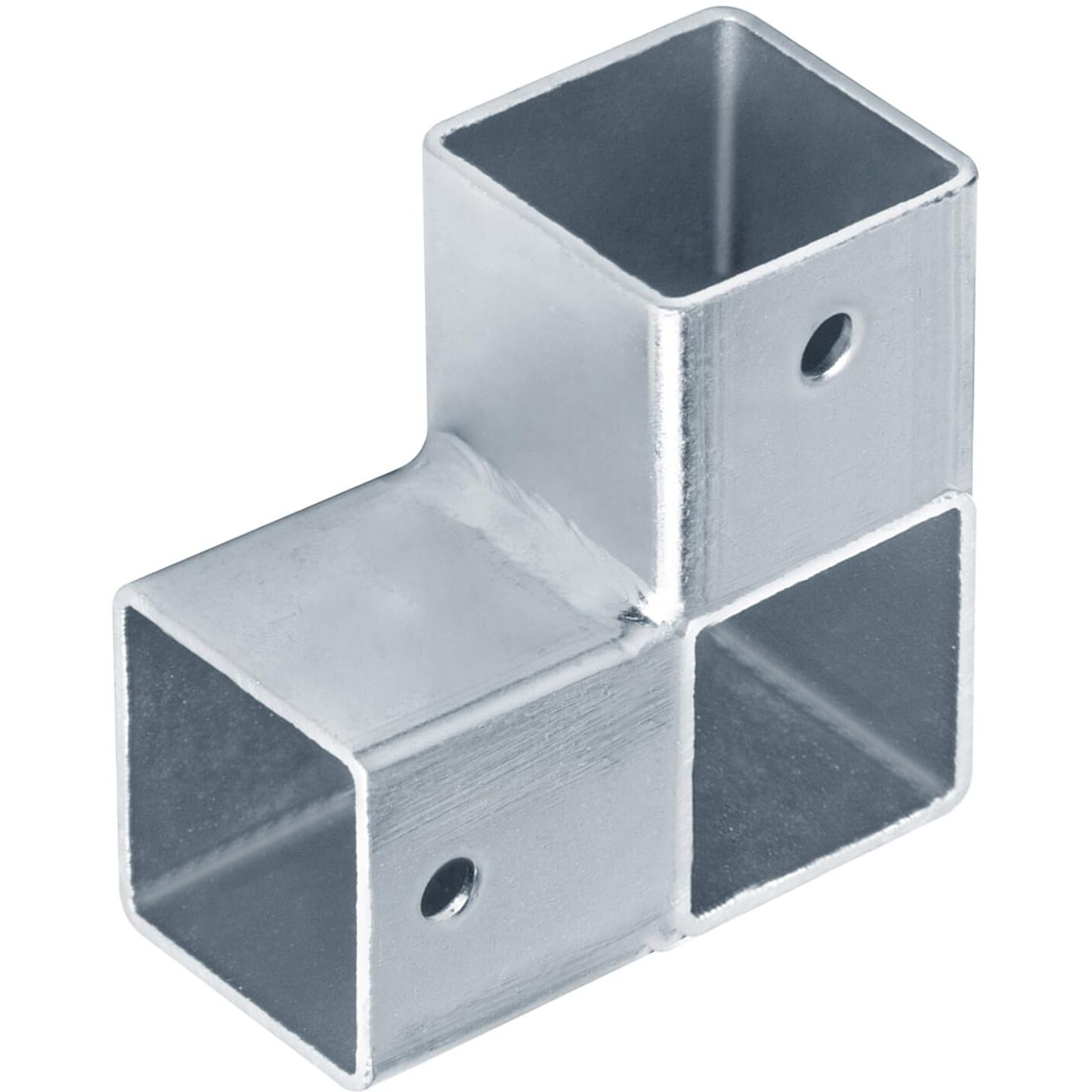 Yidu69Q 8 Pcs 1"" 3 Way L Shape Square Tube Connector  Square Tube Fitting Corner Coupler Fence Rail Clamp
