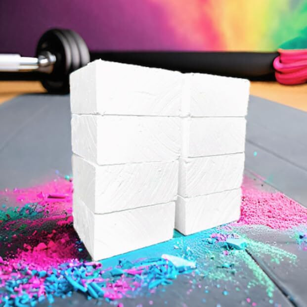 Nexo Premium Chalk For Weight Lifting & Asmr - 1Lb (Eight 2Oz Blocks) Top Pick Crushable Gym Chalk