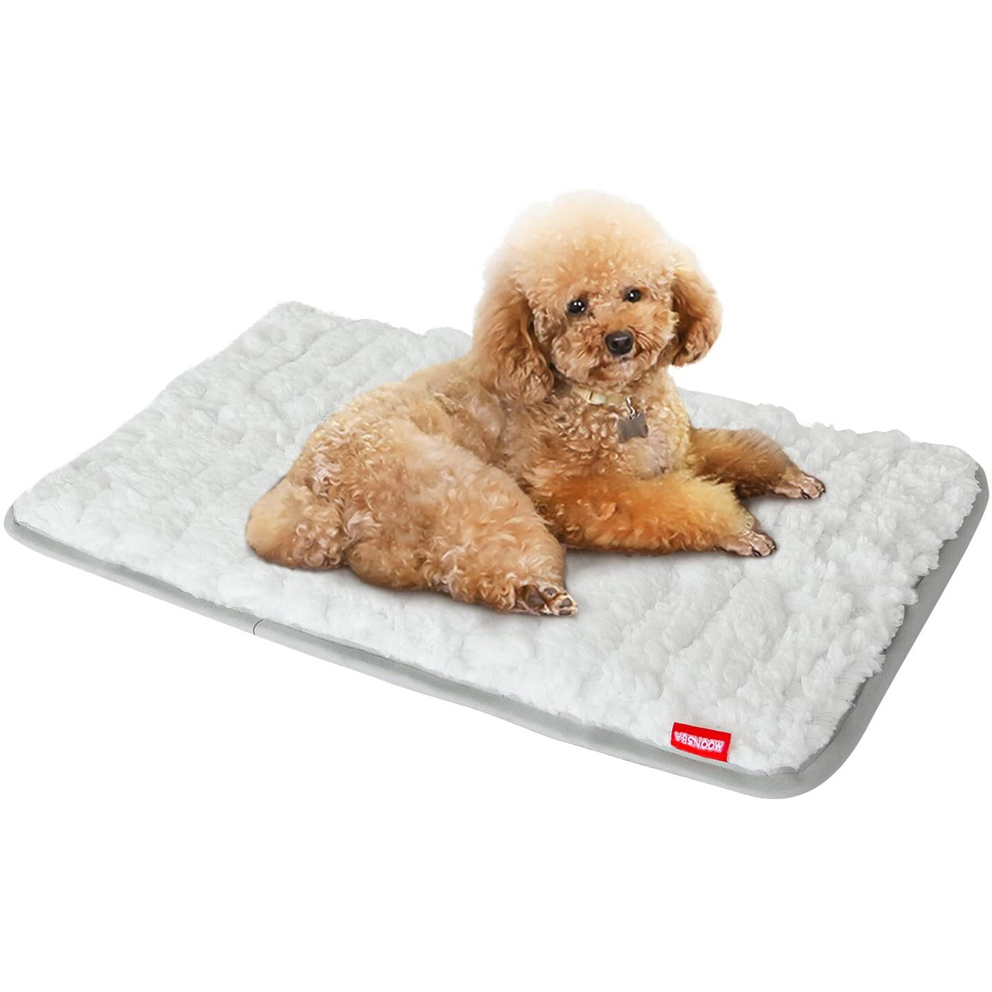 Dog Bed Crate Mat(21 "" X 14 "")  Soft Plush Dog Bed Pad Machine Washable Crate Pad  Sleeping Mat With Anti Slip Bottom