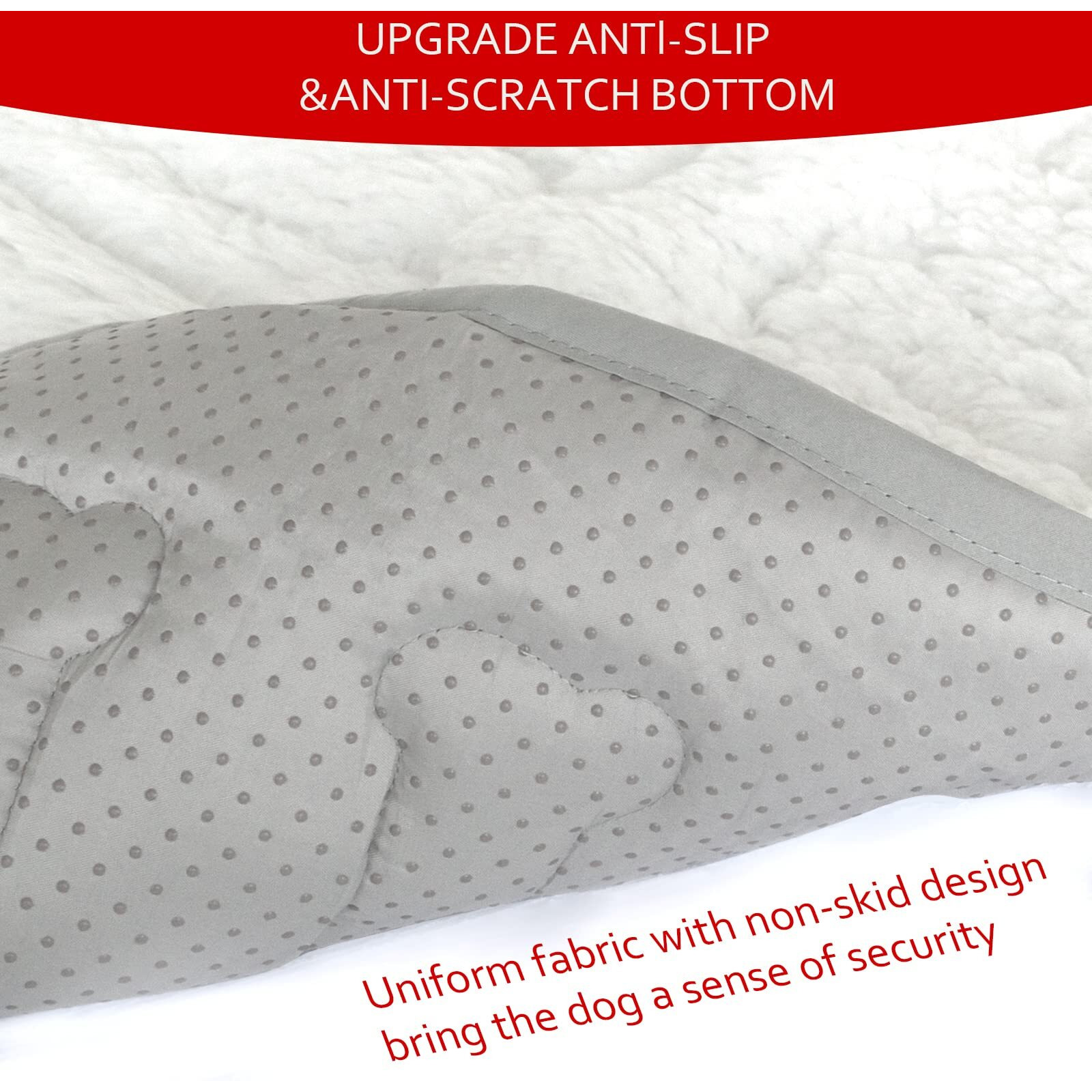 Dog Bed Crate Mat(21 "" X 14 "")  Soft Plush Dog Bed Pad Machine Washable Crate Pad  Sleeping Mat With Anti Slip Bottom