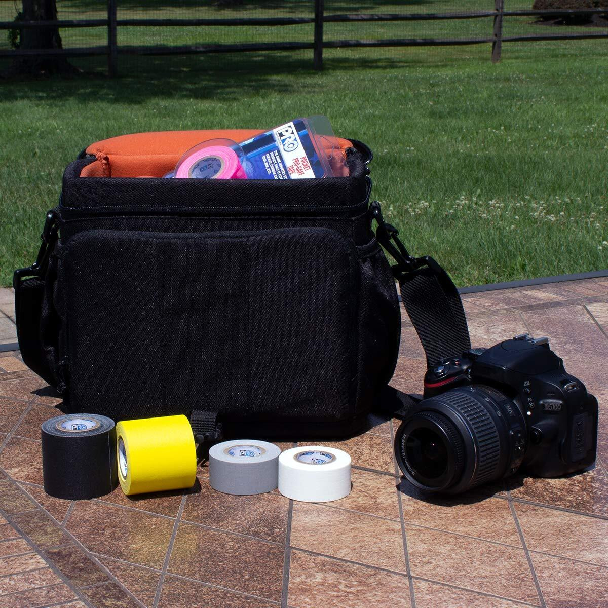 Pro Tapes - 306Gb16Mflora1 Pocket Gaff Tape 1 Inch (24Mm) X 6 Yards Length Fluorescent Orange Matte. Pocket Size Gaffers Tape. Made In The Usa. Holds Tight  Easy To Remove.