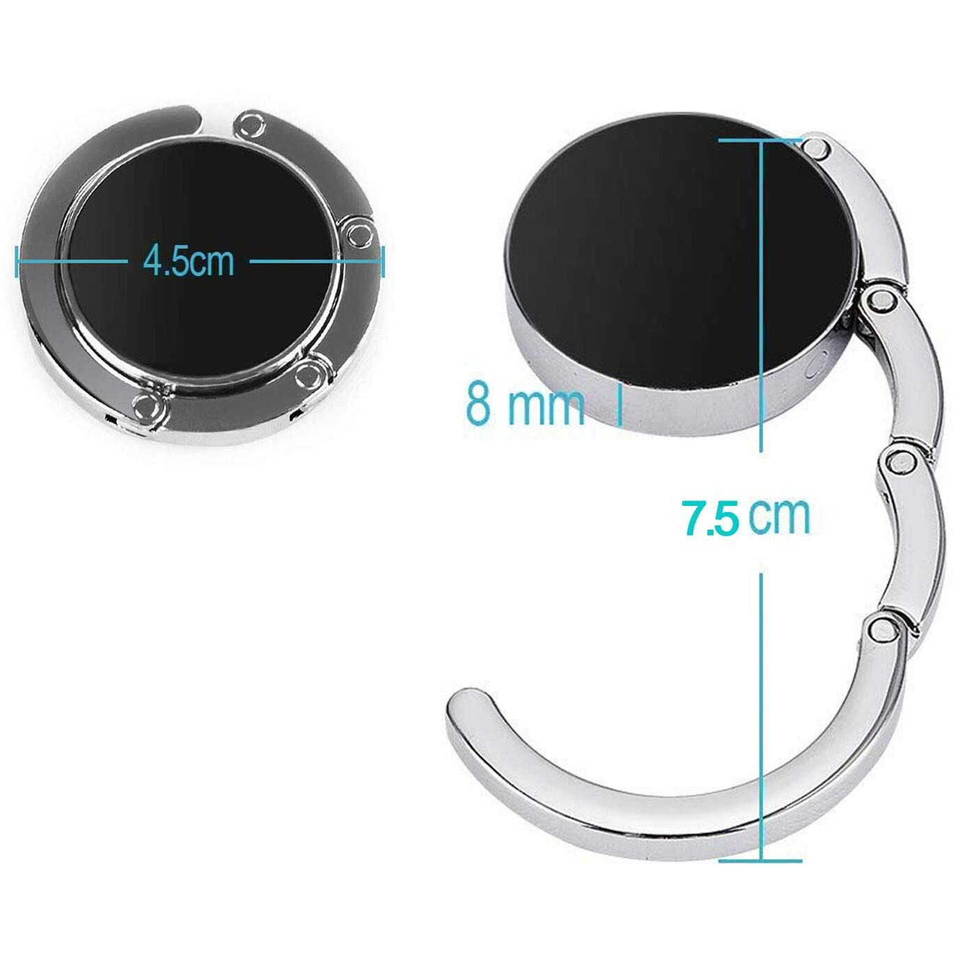 Foldable Purse Hook Womens Bag Table Hanger Collection Desk Hooks For Purse (1Pack Pink Flower Hook)