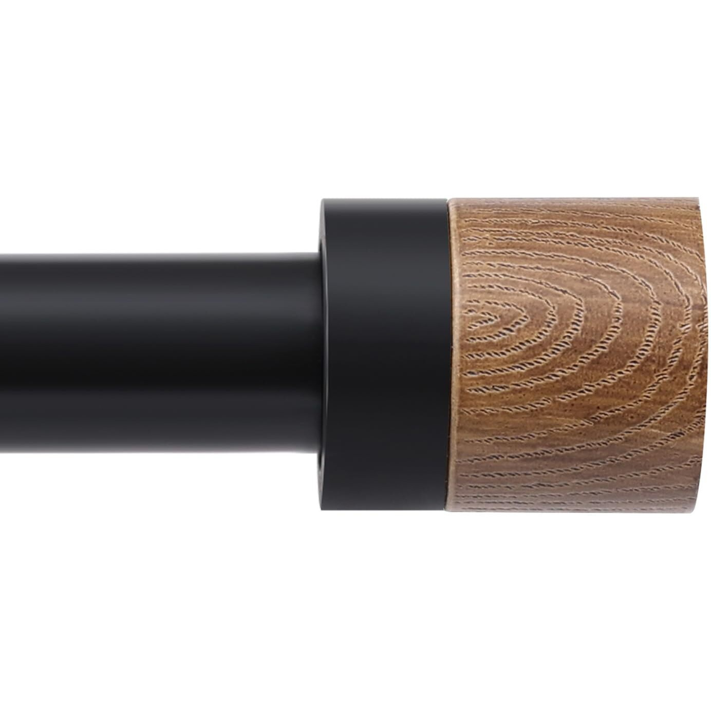 White Curtain Rods For Windows 72 To 144 Inches(6-12Ft) 1 Inch Adjustable Window Curtain Rods With Imitation Wood Grain Finials Heavy Duty Decorative Drapery Rod For Bedroom Kitchen And Patio