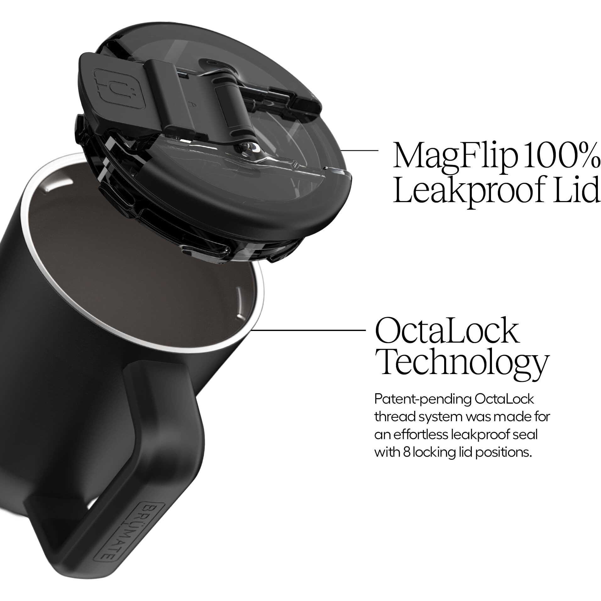 Brmate Mv - 15Oz 100% Leak Proof Insulated Coffee Mug With Handle & Lid - Stainless Steel Coffee Travel Mug - Double Walled Coffee Cup (Nightfall Blue)