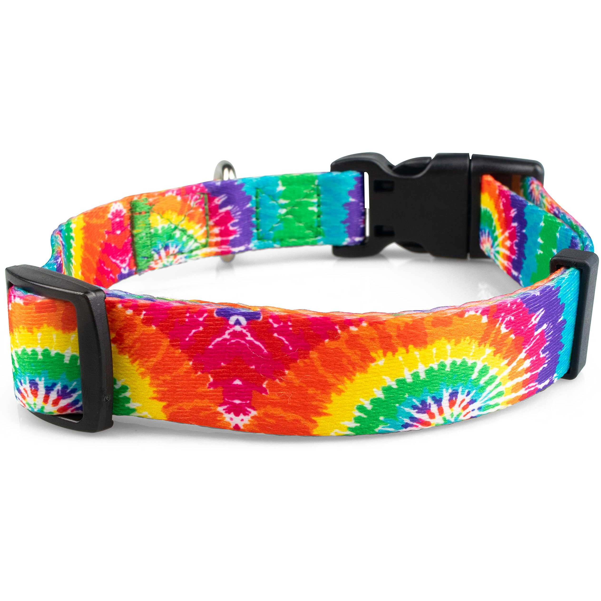 Limeloot Tie Dye Dog Collar For Female And Male Dogs  Medium