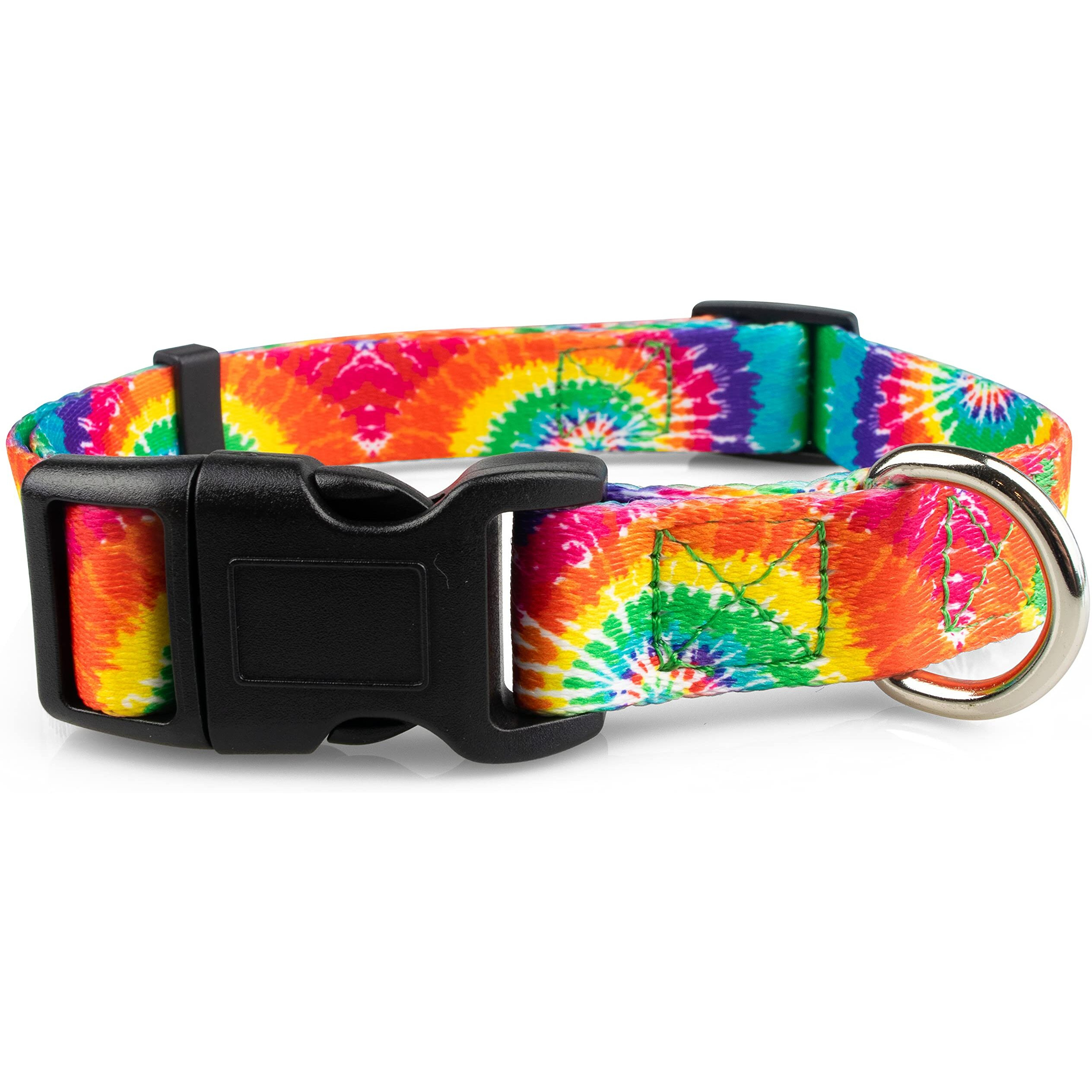 Limeloot Tie Dye Dog Collar For Female And Male Dogs  Medium