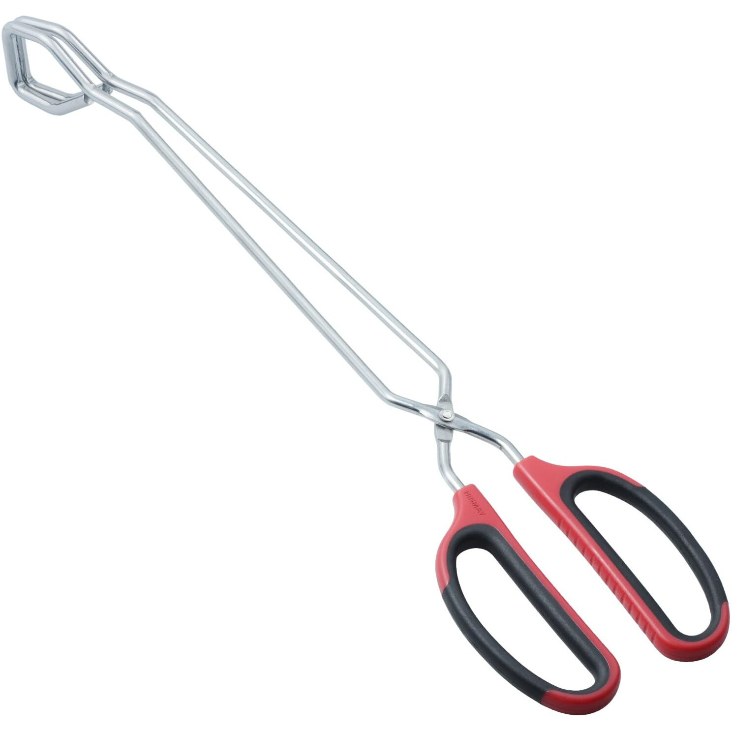 Hinmay Extra Long Scissor Tongs 15-Inch Stainless Steel Barbecue Grilling Tongs
