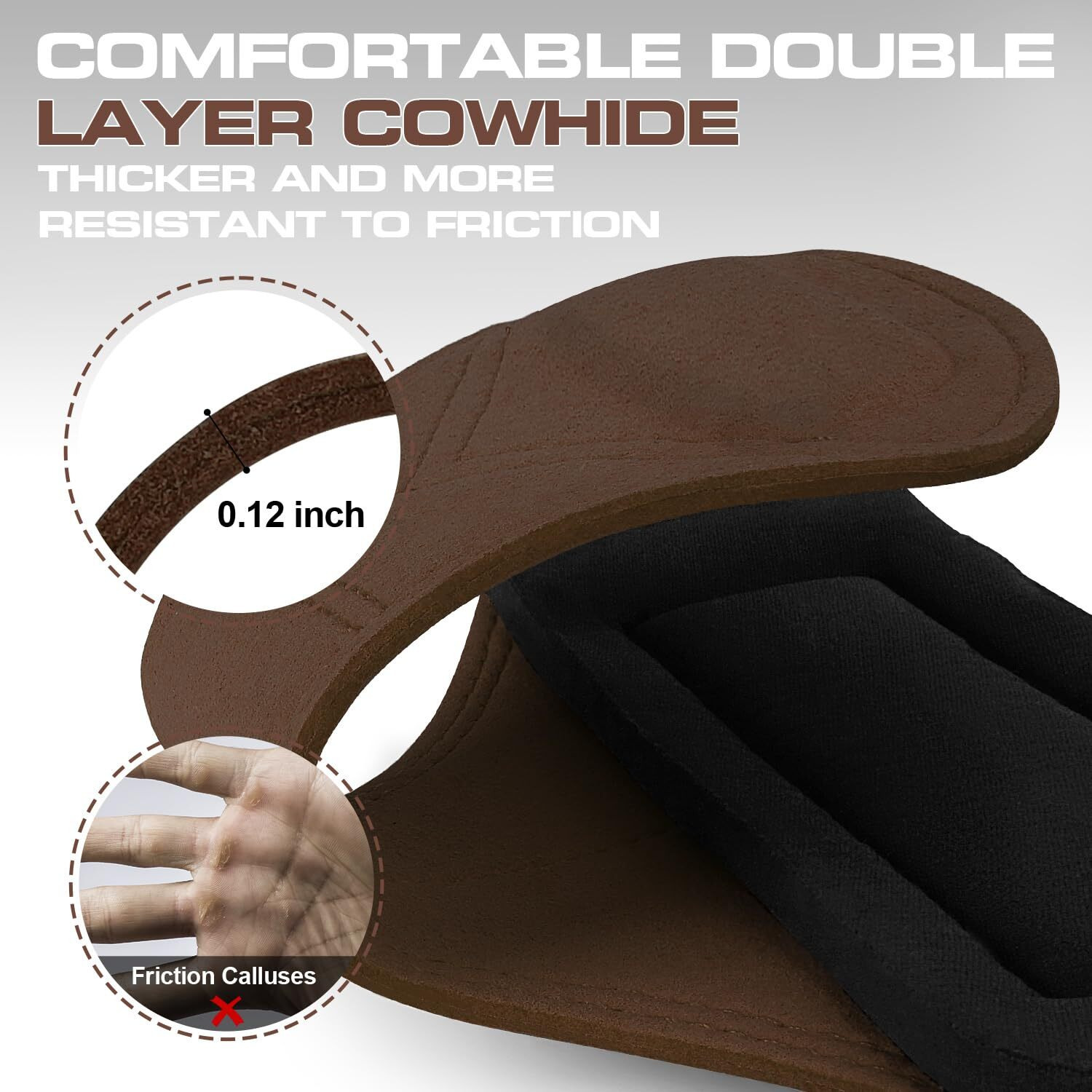 Weight Lifting Wrist Straps  Double Layer Leather Lifting Straps For Deadlift And Powerlifting  Adjustable Neoprene Padded Gym Lifting Wrist Hooks For Men/Women  Wrist Strap With Cushion Wrist Loop