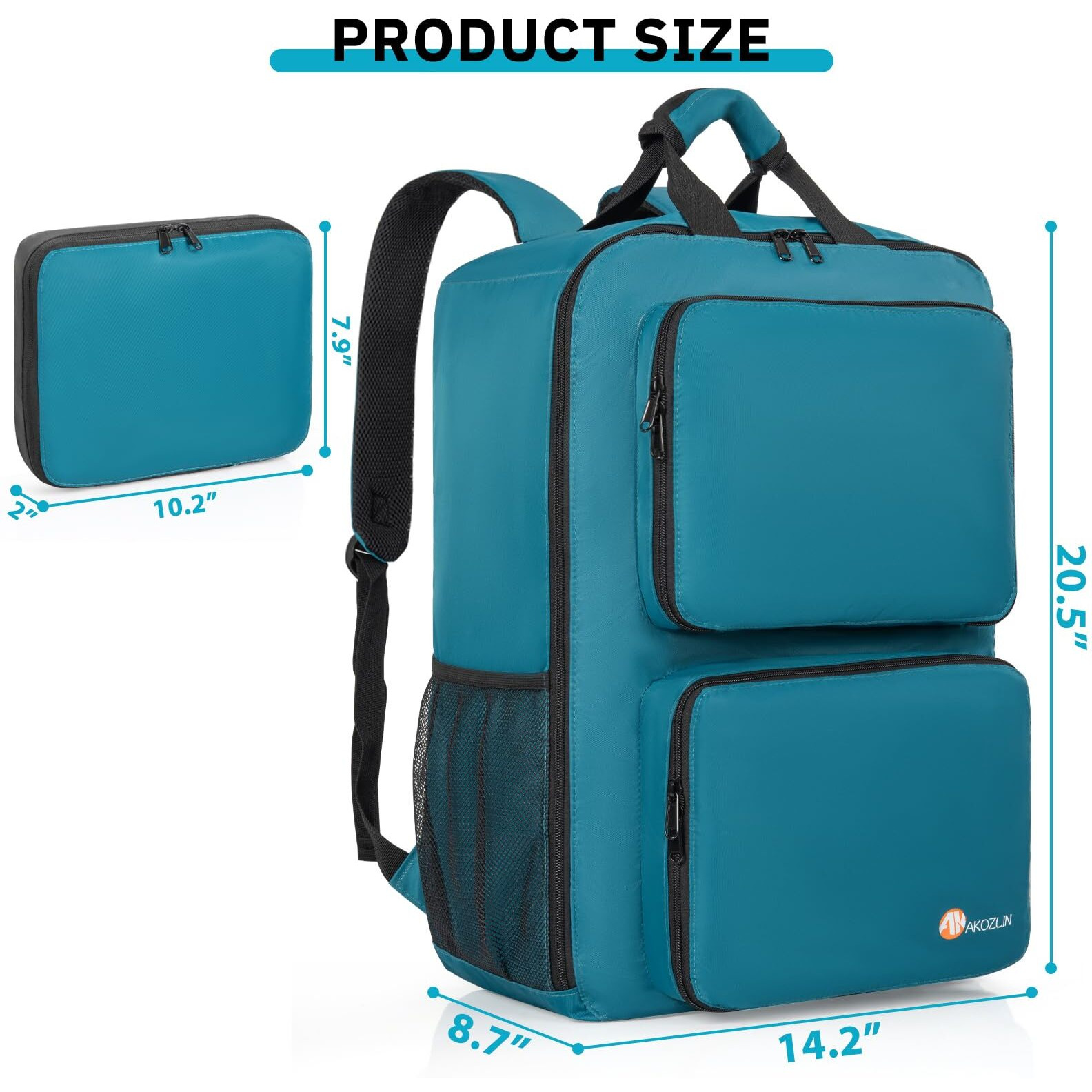Akozlin Foldable Stroller Travel Bag Backpack 14.2"&quotX8.7"&quotX20.5"&quotCompatible With Gb Pockit+ All City/Gb Pockit Air All Terrain/Gb Pockit Stroller Blue