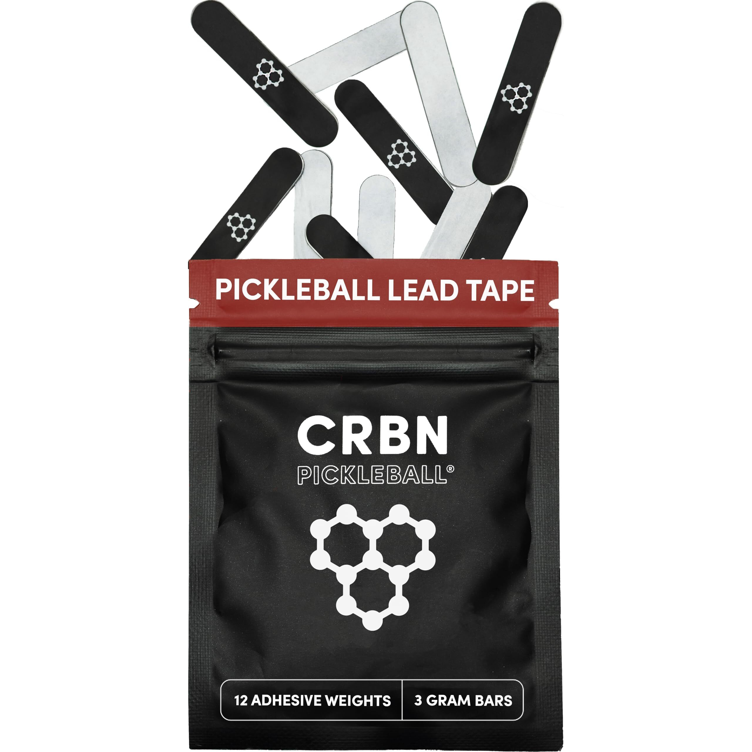 Crbn Pickleball Lead Tape - Extra Strength 3M Adhesive - 3G Lead Tape For Pickleball Paddles - Customize Paddle Weight To Your Play Style
