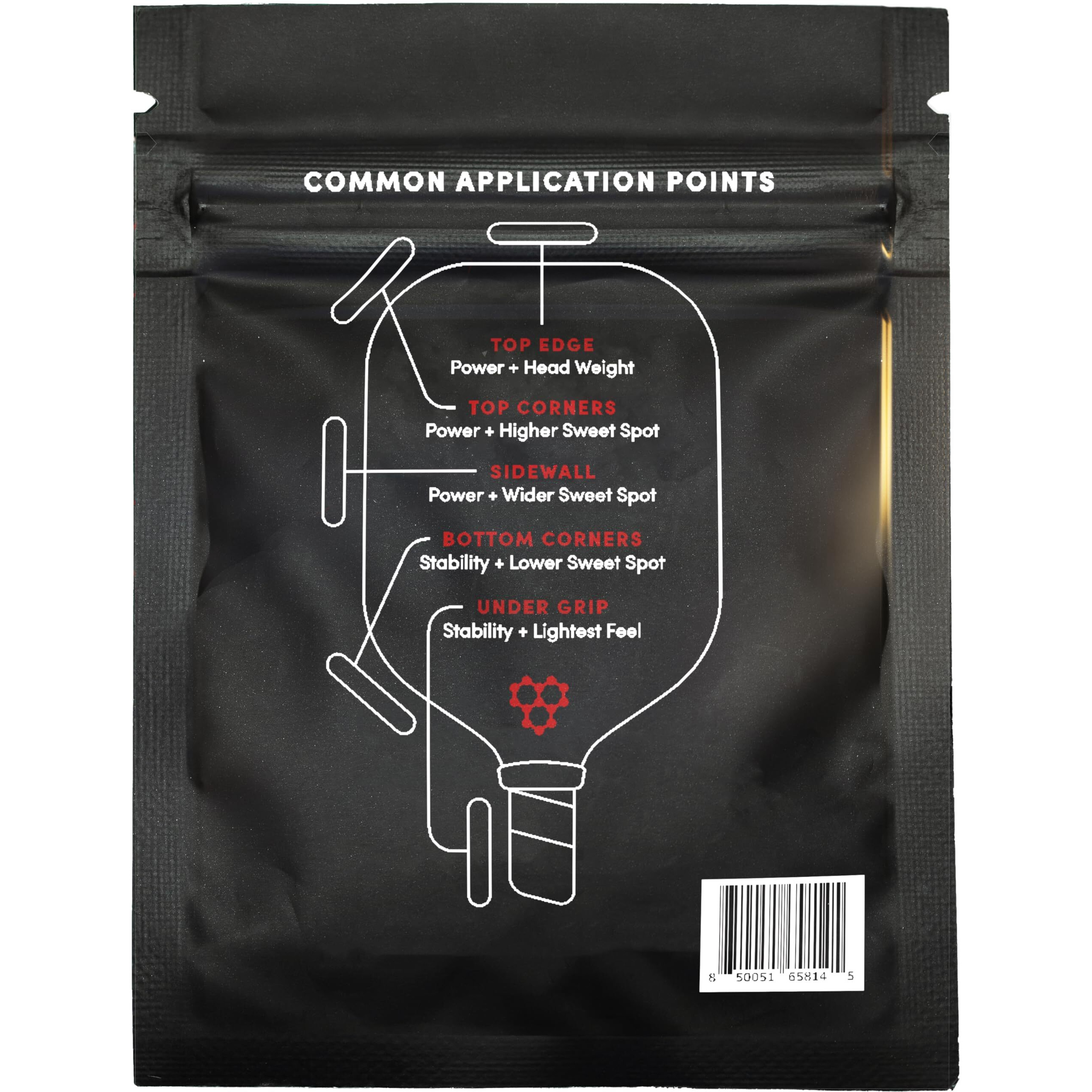 Crbn Pickleball Lead Tape - Extra Strength 3M Adhesive - 3G Lead Tape For Pickleball Paddles - Customize Paddle Weight To Your Play Style