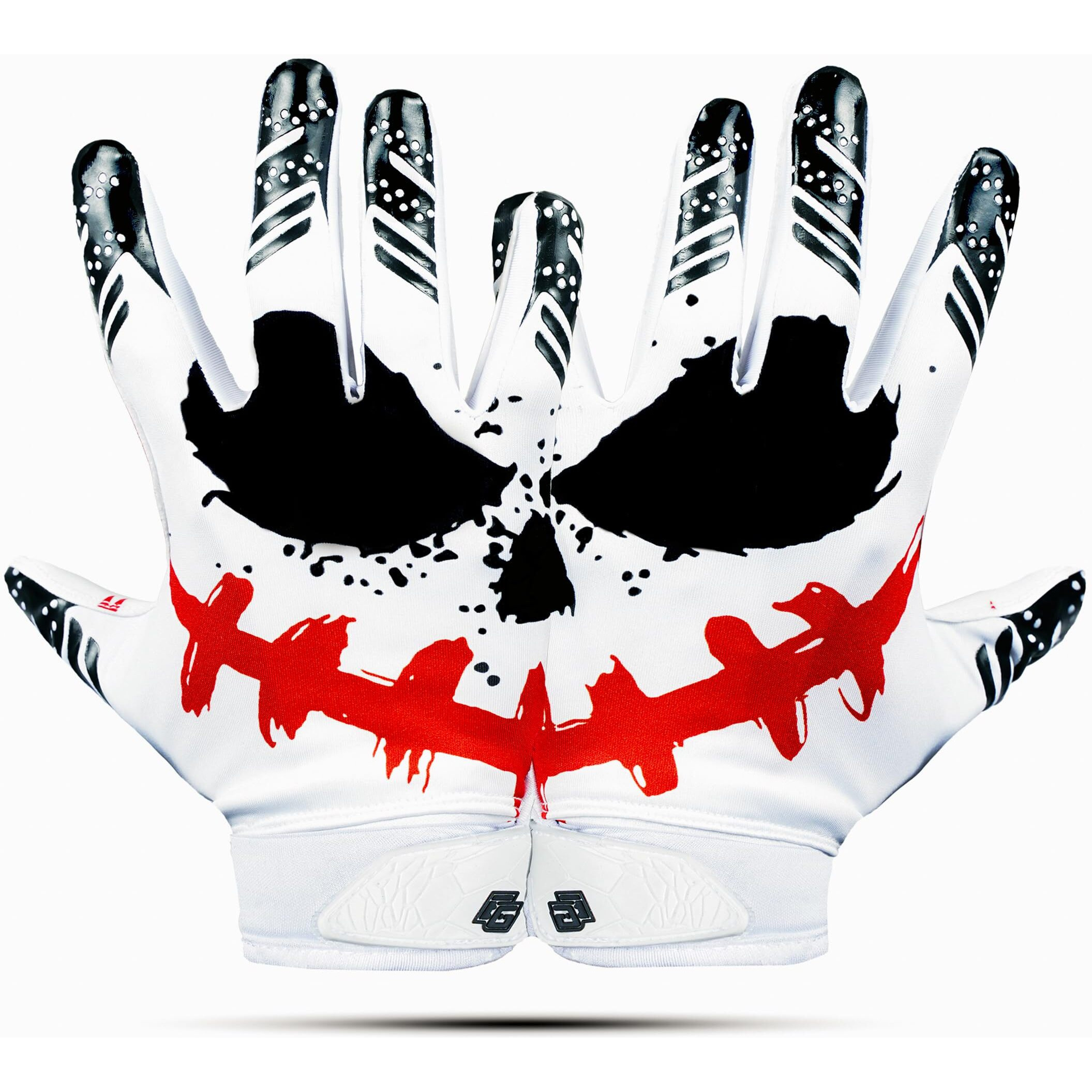 Eternity Gears- Jester Football Gloves - Tacky Grip Skin Tight Adult Gloves - Pro Elite Super Sticky Receiver Football Gloves - Adult Sizes