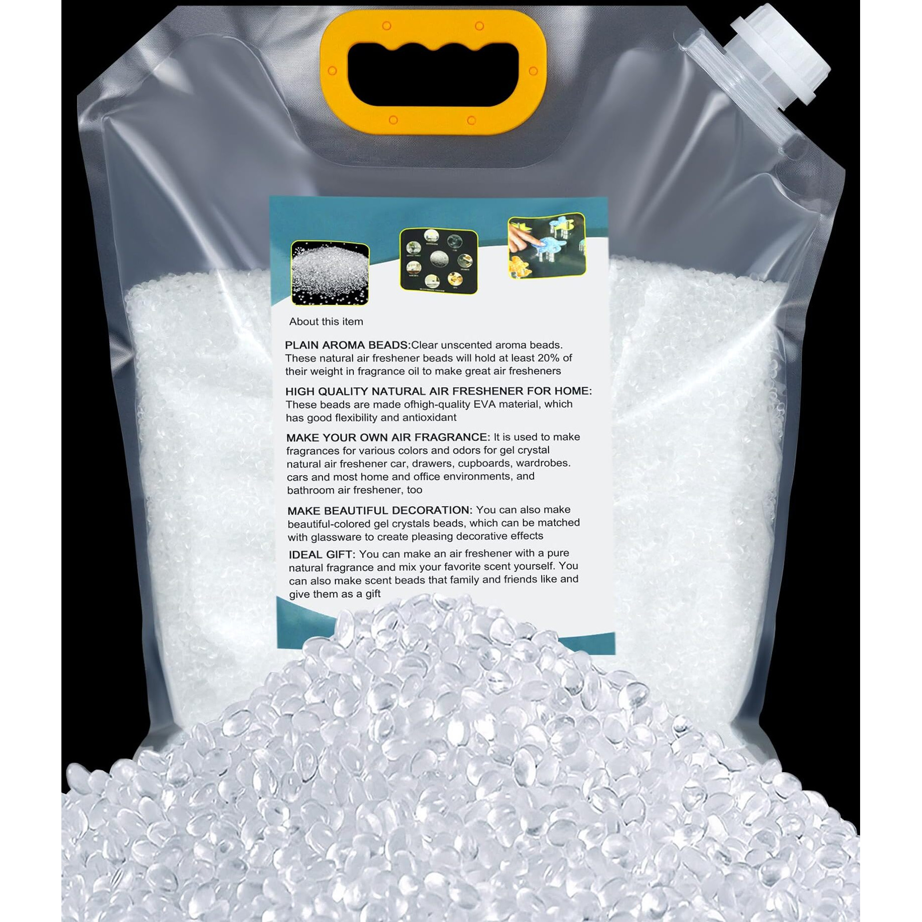 3Lb Unscented Aroma Beads For Car Freshies Freshie Beads Freshie Supplies Diy Homemade Natural Eva Beads Bulk