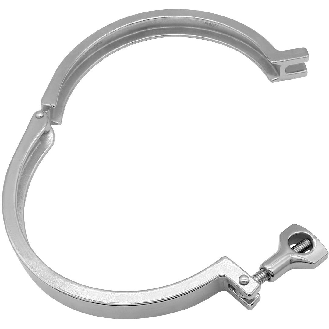 Beduan 3 "" Sanitary Tri Clamp  304 Stainless Steel Single Pin Heavy Duty Tri Clamp Clover With Wing Nut For Ferrule Tc Tube Od 3 ""