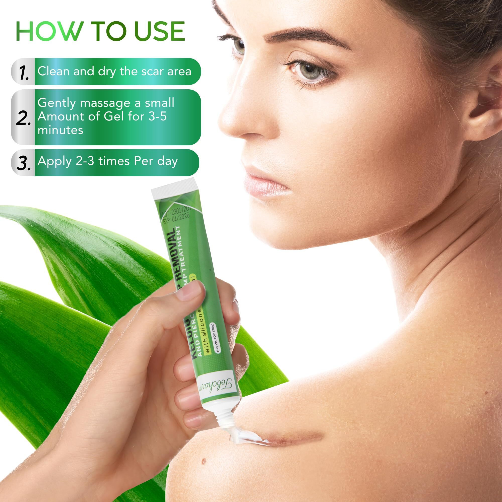 Advanced Keloid Bump Removal Gel Silicone Keloid Scar Removal Cream For Scars From Piercing  Surgical Marks  Acne  And Burns  Keloid Treatment For Ears  Face  And Body With Healing Formula 30G