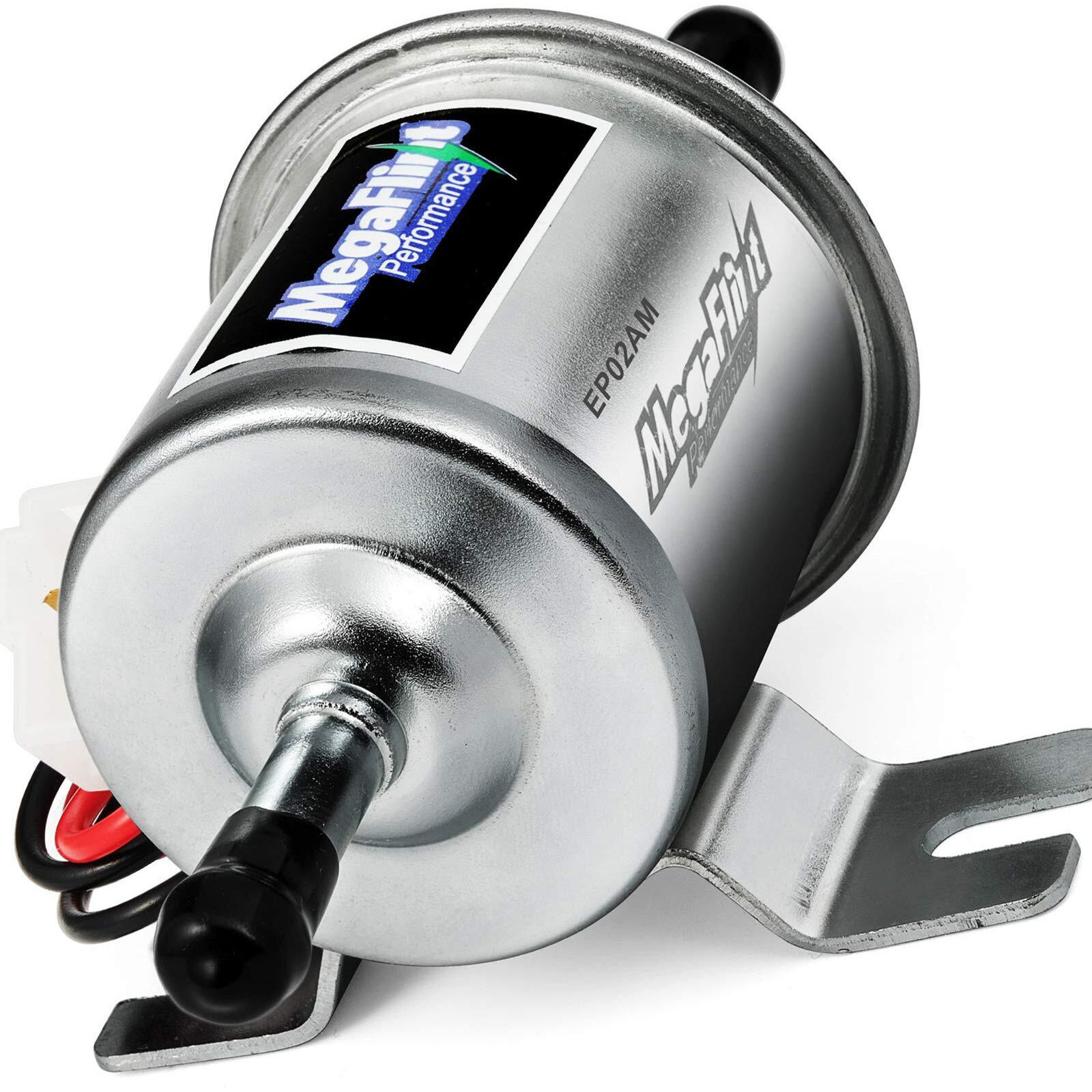 Megaflint Electric Fuel Pump - Inline Fuel Pump 12V  Universal Low Pressure 4-7 Psi Transfer Pump For Carburetor Gasoline And Diesel Hep-02A