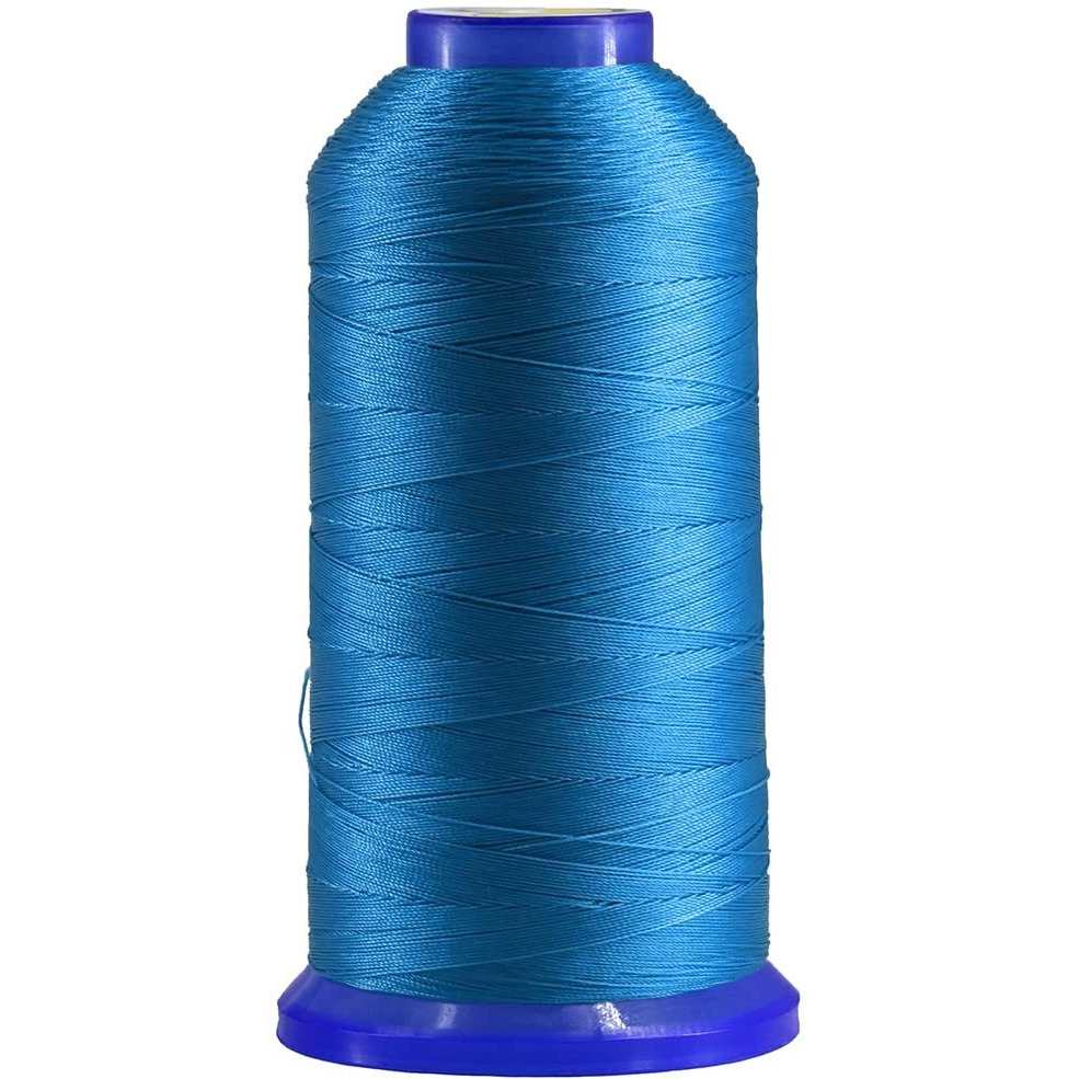 Selric [1300Yards / 26 Colors Available] Tex 90 Bonded Nylon Thread For Leather Sewing 280D/3 T9092 Heavy Duty Upholstery Thread For Leather And Other Heavy Fabric(Blue)