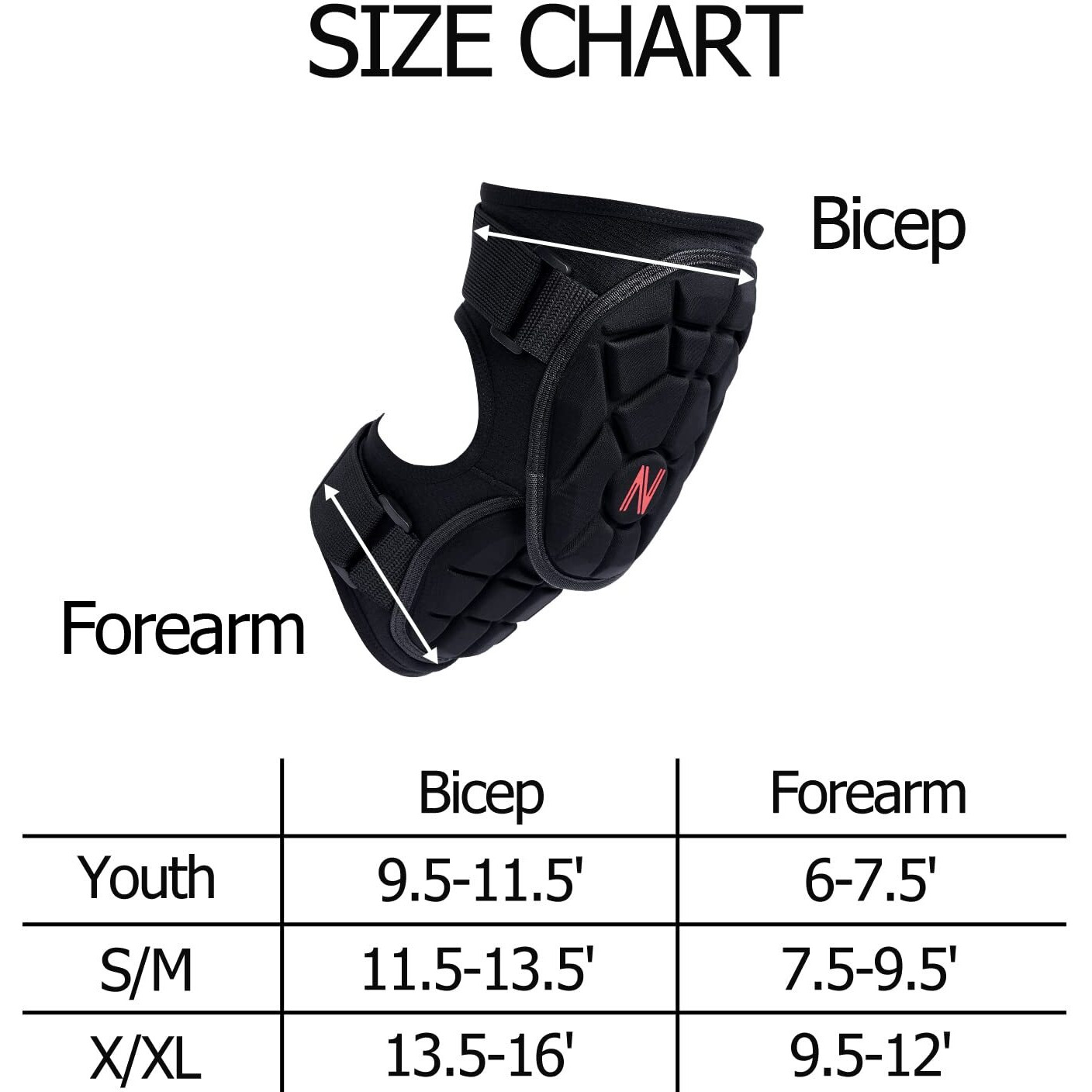 Nuribase Baseball Batters Elbow Guard For Youth  Adult - Softball Elbow Guard For Youth  Adult - Elbow Guard For Baseball  Softball