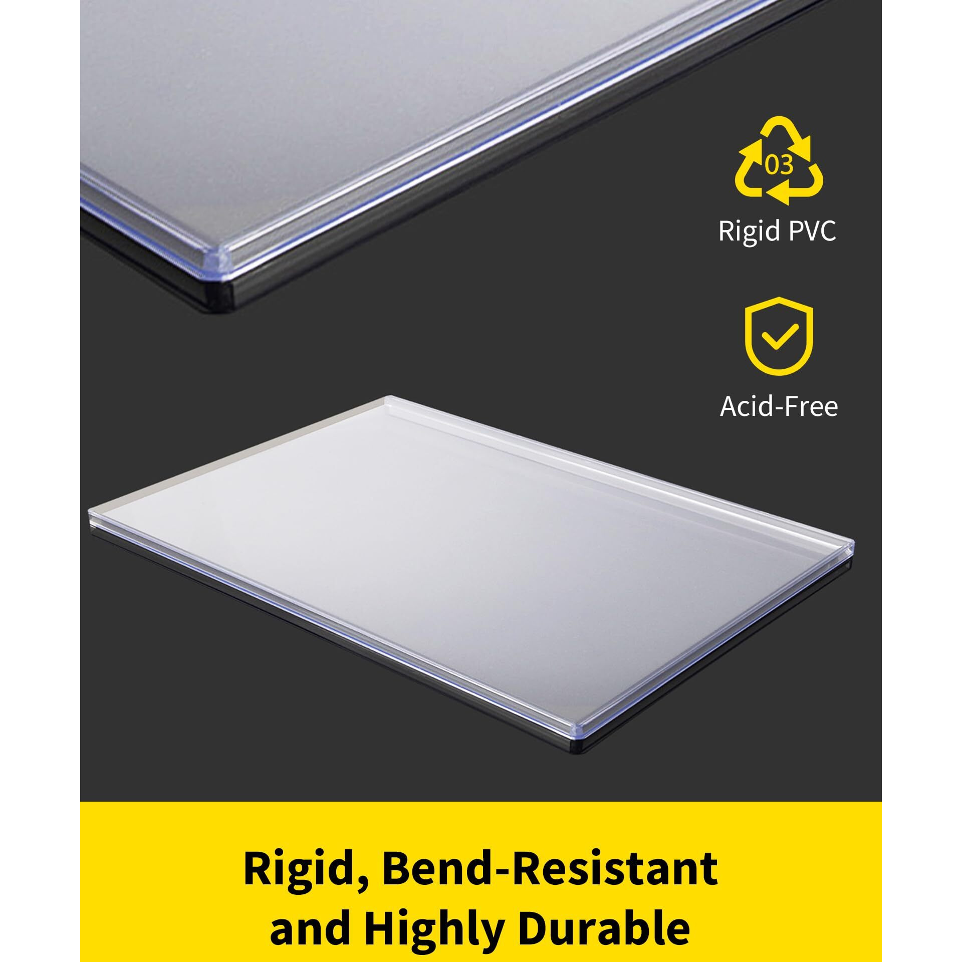 Hyaruat Magazine Toploader - 7Mm Thick Plastic Sleeves  9X11.5 Top Loader Binder Magazine Protectors For Collectors  10 Pack