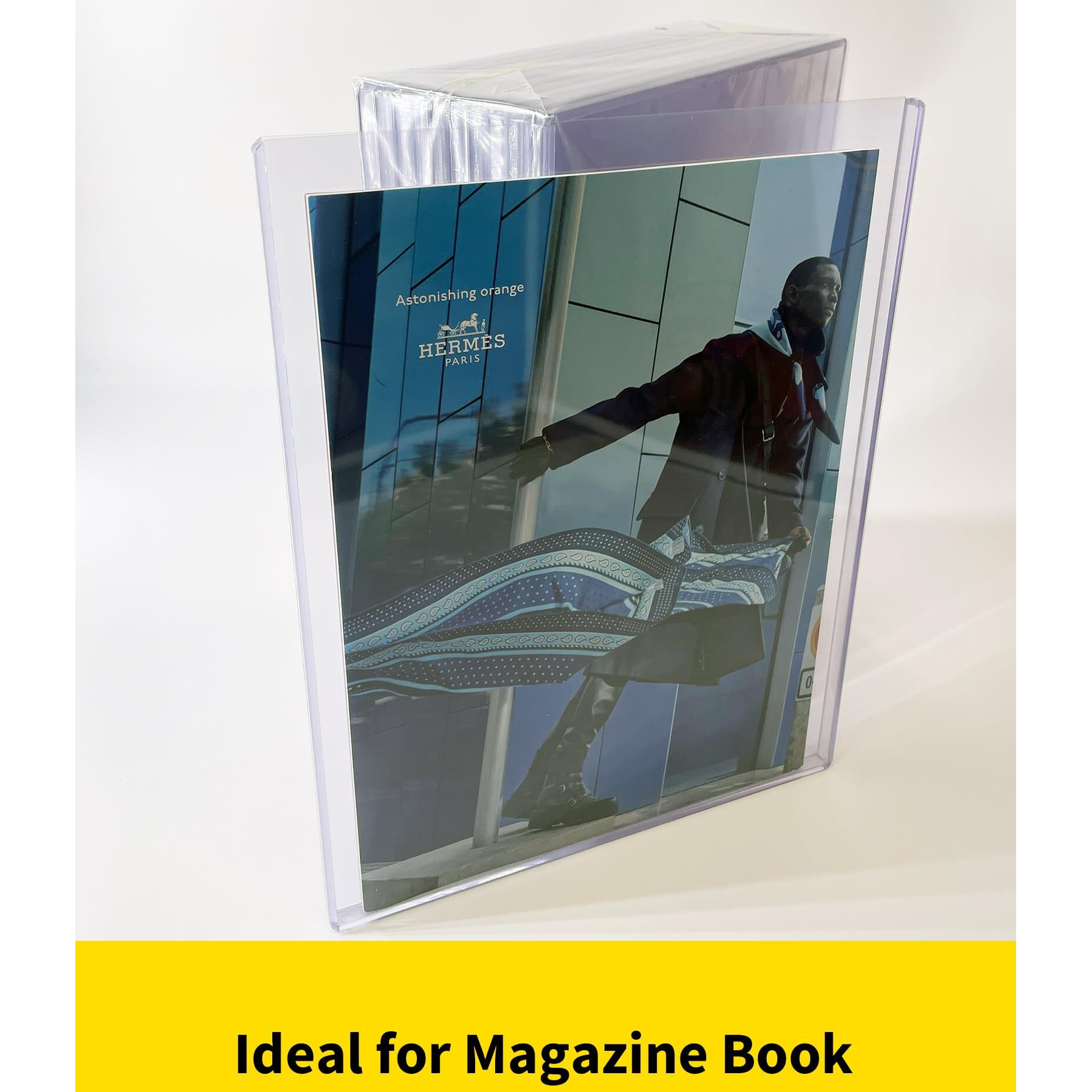 Hyaruat Magazine Toploader - 7Mm Thick Plastic Sleeves  9X11.5 Top Loader Binder Magazine Protectors For Collectors  10 Pack