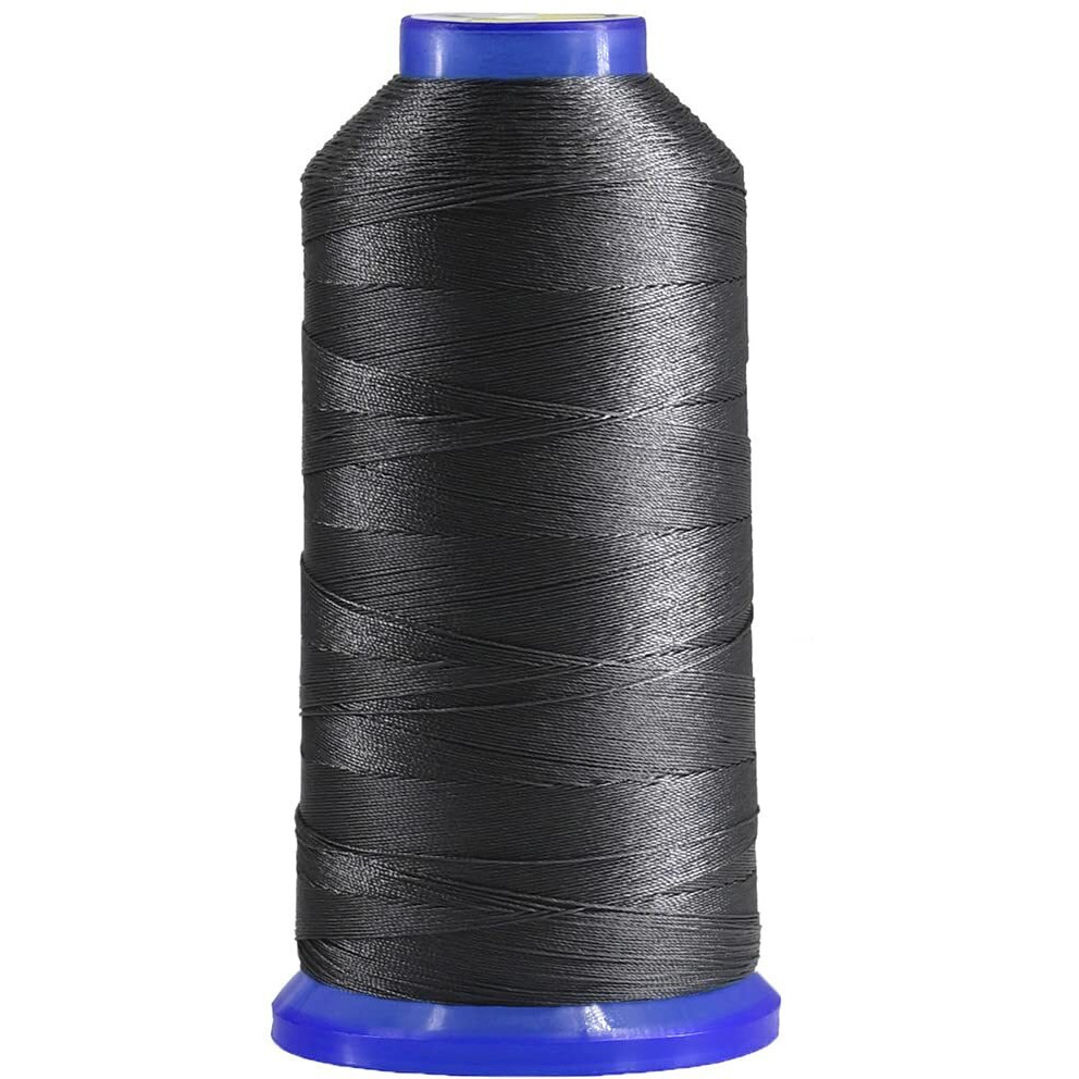 Selric [1300Yards / 26 Colors Available] Tex 90 Bonded Nylon Thread For Leather Sewing 280D/3 T9092 Heavy Duty Upholstery Thread For Leather And Other Heavy Fabric(Grey)