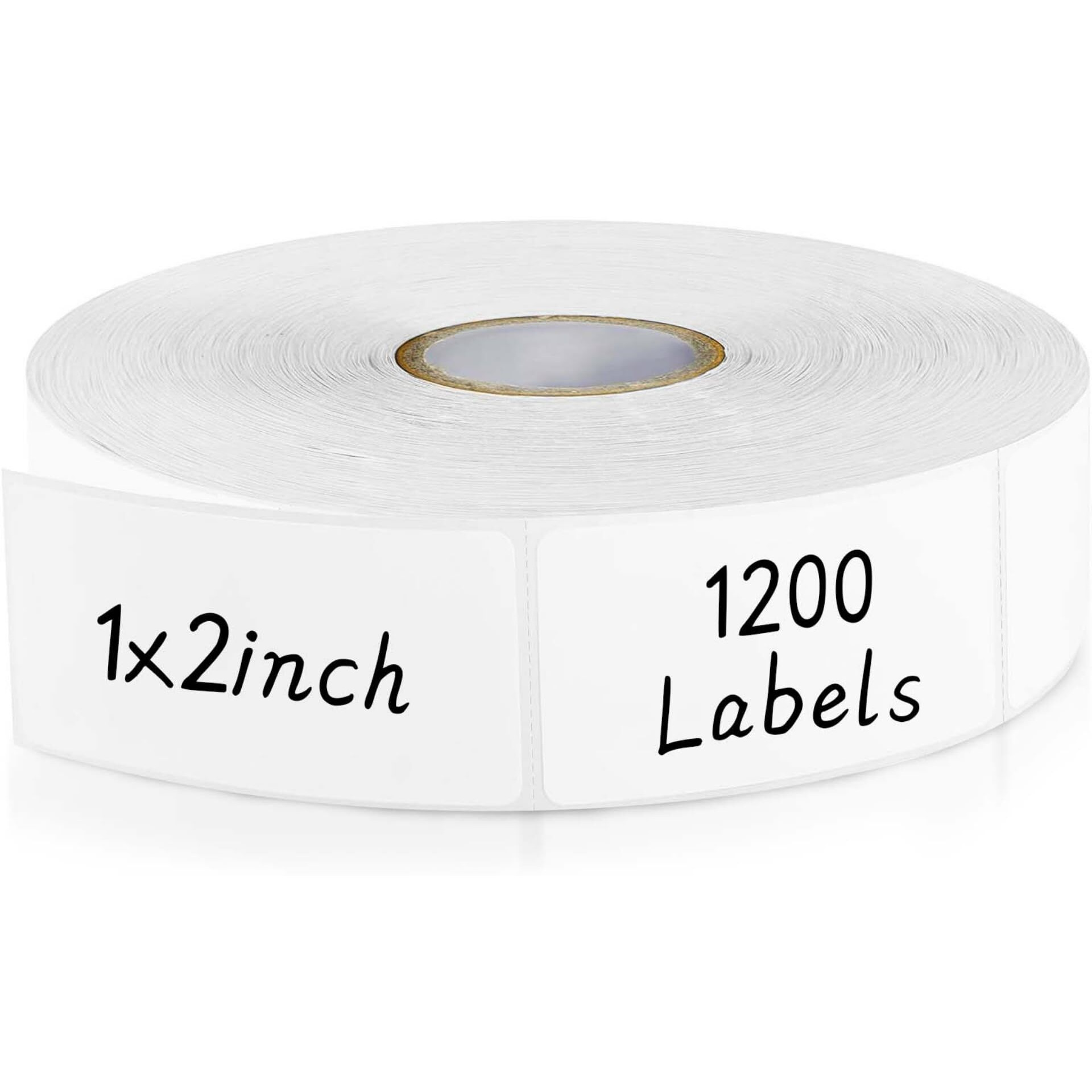 Catiflin 1200 Blank Removable Freezer Labels  Waterproof & Oil Resistant Stickers With Perforation Line  Ideal For Food Containers  Jars  And Pantry Organization (1 "" X 2 "")