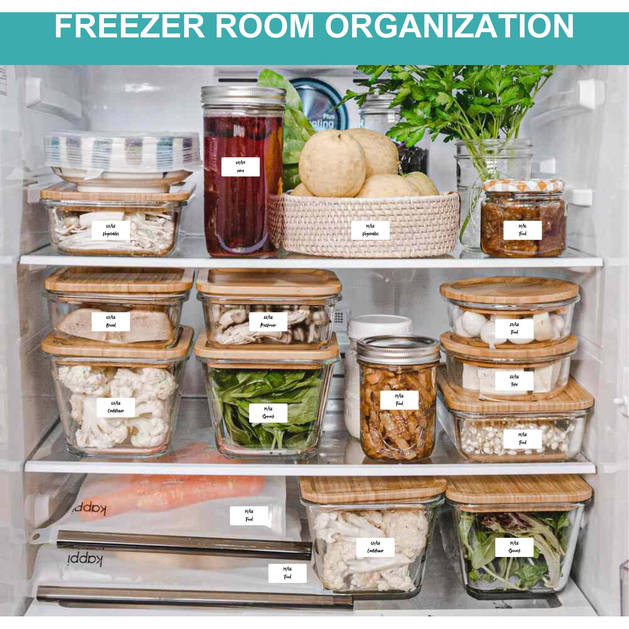 Catiflin 1200 Blank Removable Freezer Labels  Waterproof & Oil Resistant Stickers With Perforation Line  Ideal For Food Containers  Jars  And Pantry Organization (1 "" X 2 "")