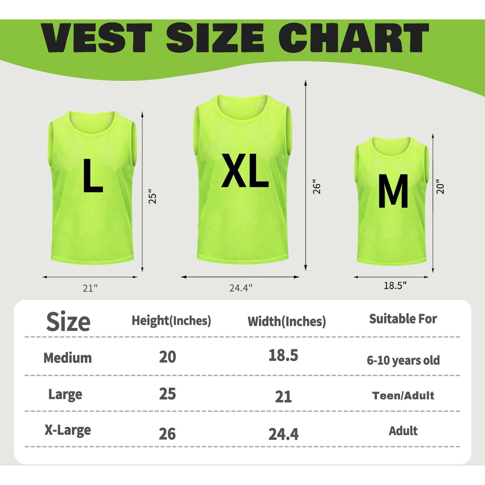 Puluomasi 12/24/48Pcs Pinnies Youth Team Pennies For Sports Kids And Scrimmage Vests For Soccer Basketball Jersey Practice