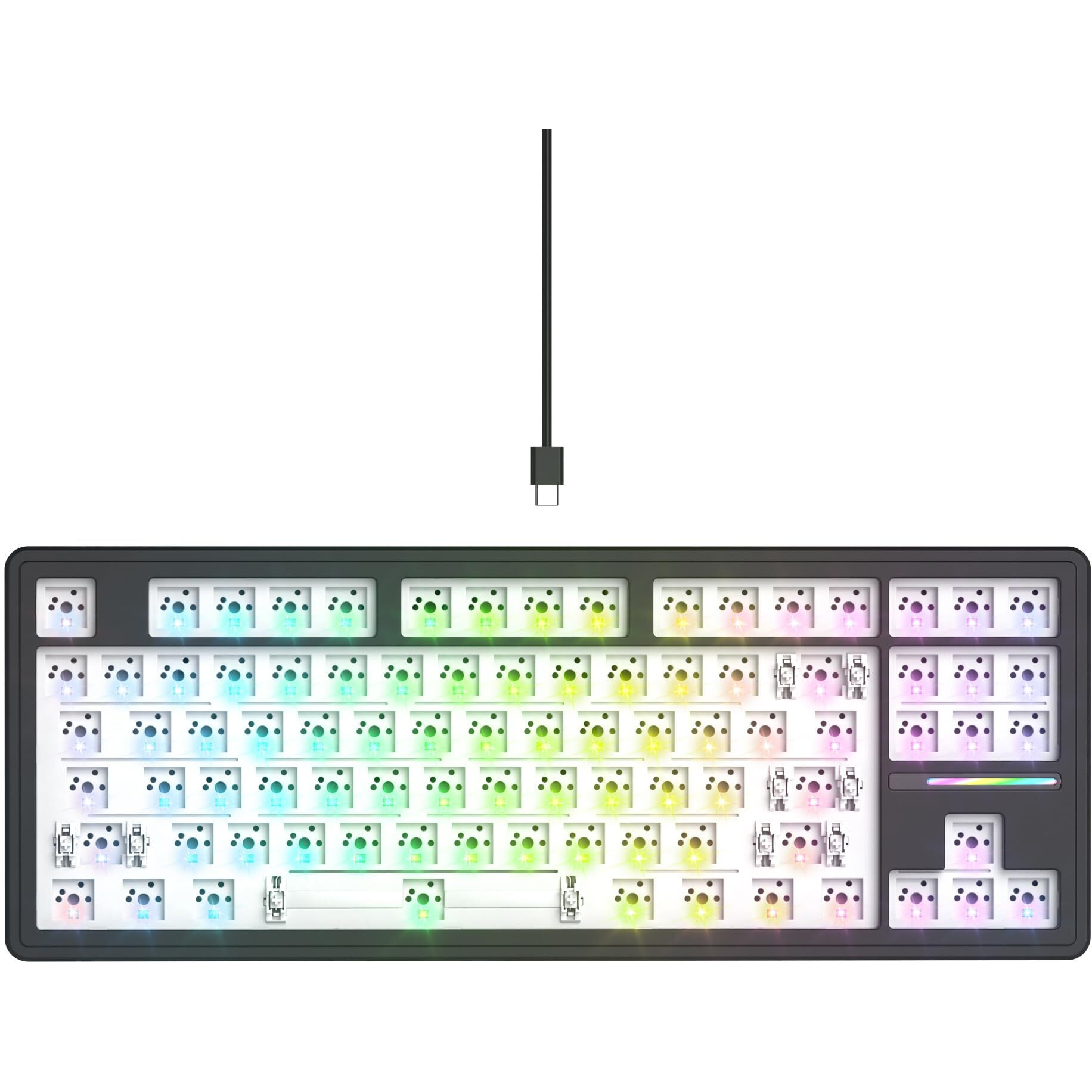 Gtsp 75% Custom Barebones Keyboard Kit Gasket Mouted