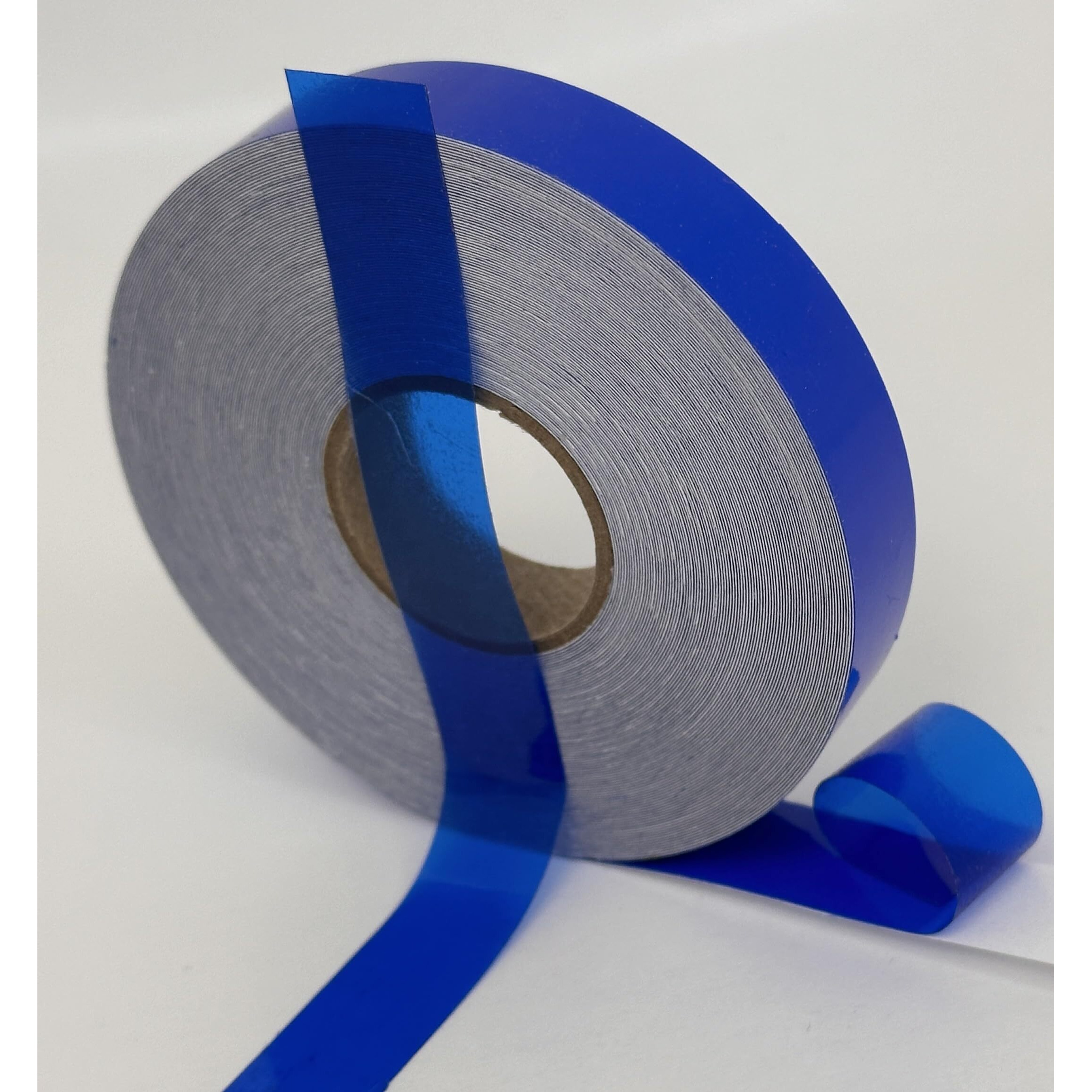 Transparent Vinyl Tape With Self-Adhesive. (1/2 Inch X 50 Ft  Blue)