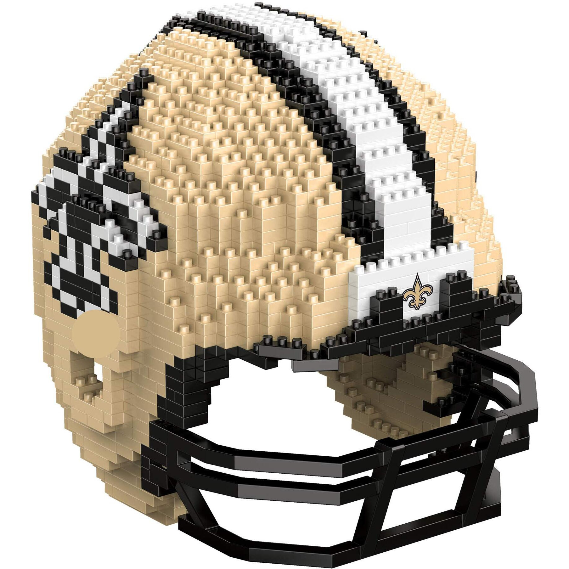 Foco New Orleans Saints Nfl 3D Brxlz Puzzle Replica Helmet Set  One Size