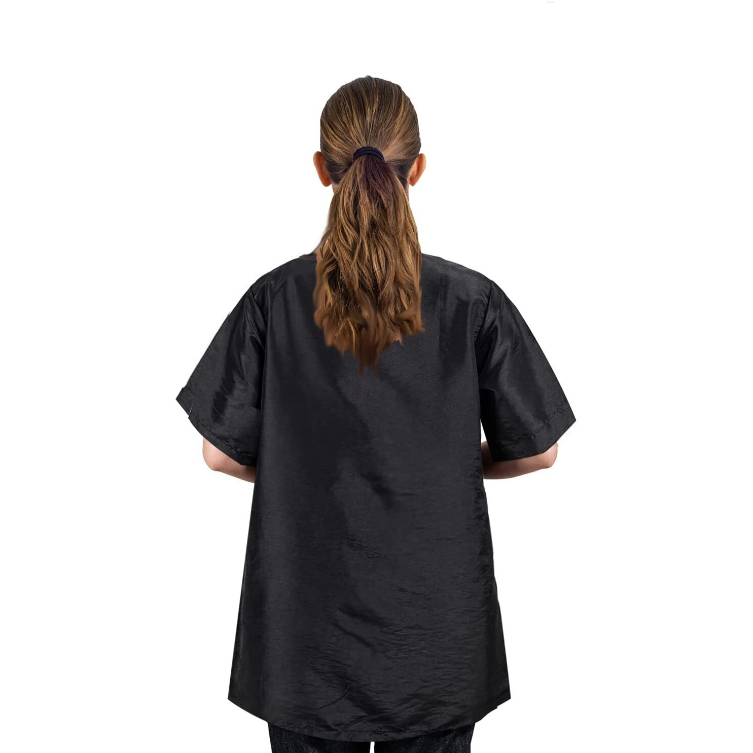 Gliitatu Dog Grooming Smock With Full Zipper  Non-Sticky Hair  Black (L)