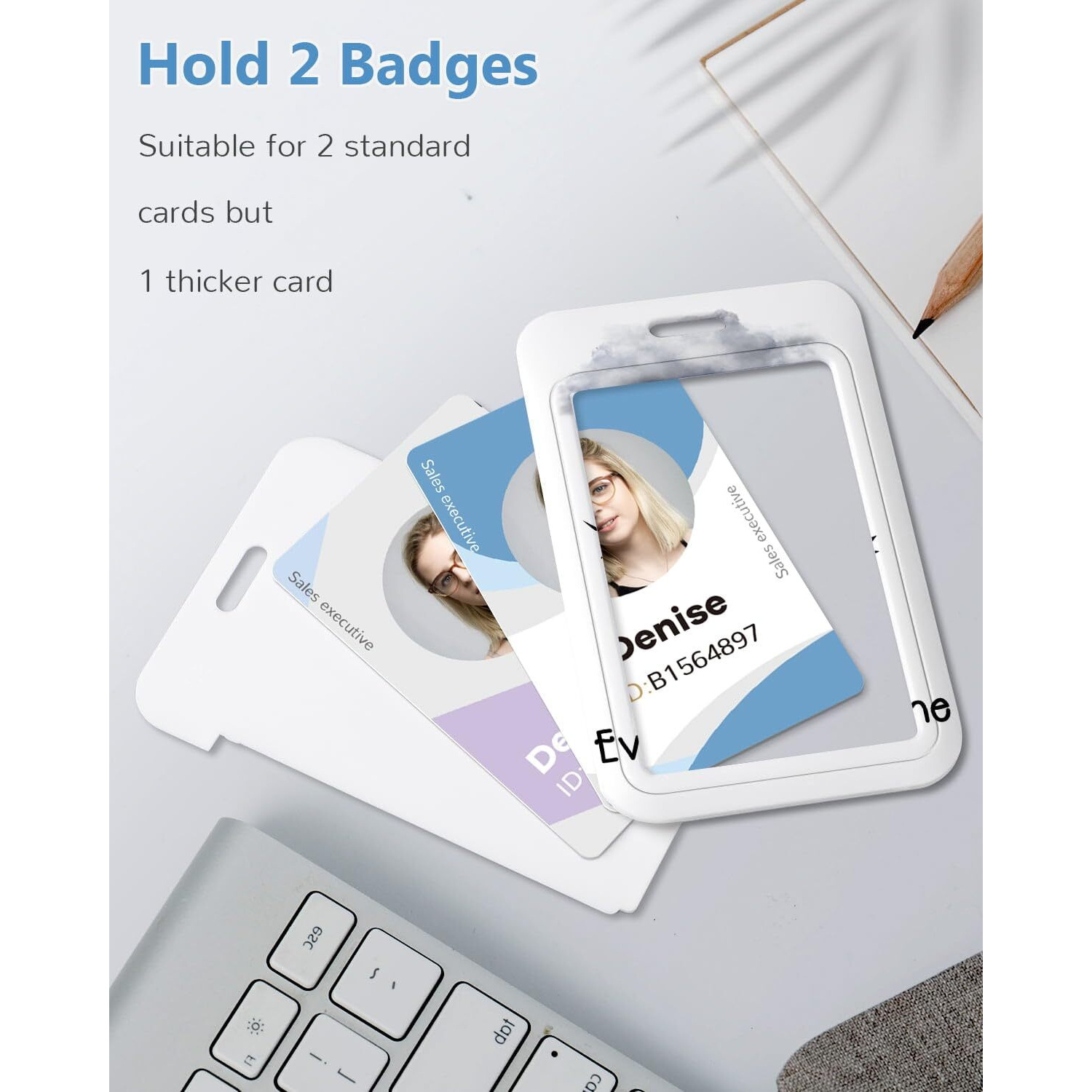 Id Badge Holder With Lanyard  It 's Fine I 'M Fine Badge Holders Reels With Detachable Lanyards  Work Card Retractable Keychain Vertical Id Card For Nurse Students Teachers Office Staff